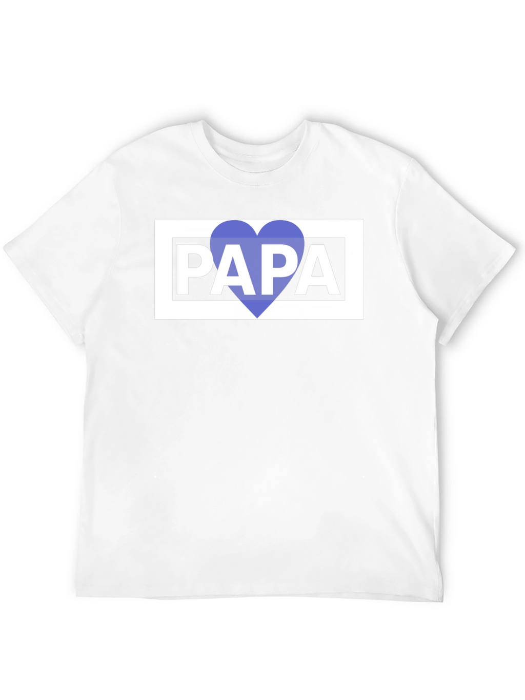 Papa Heart Graphic Tee - Fathers Day Gift
