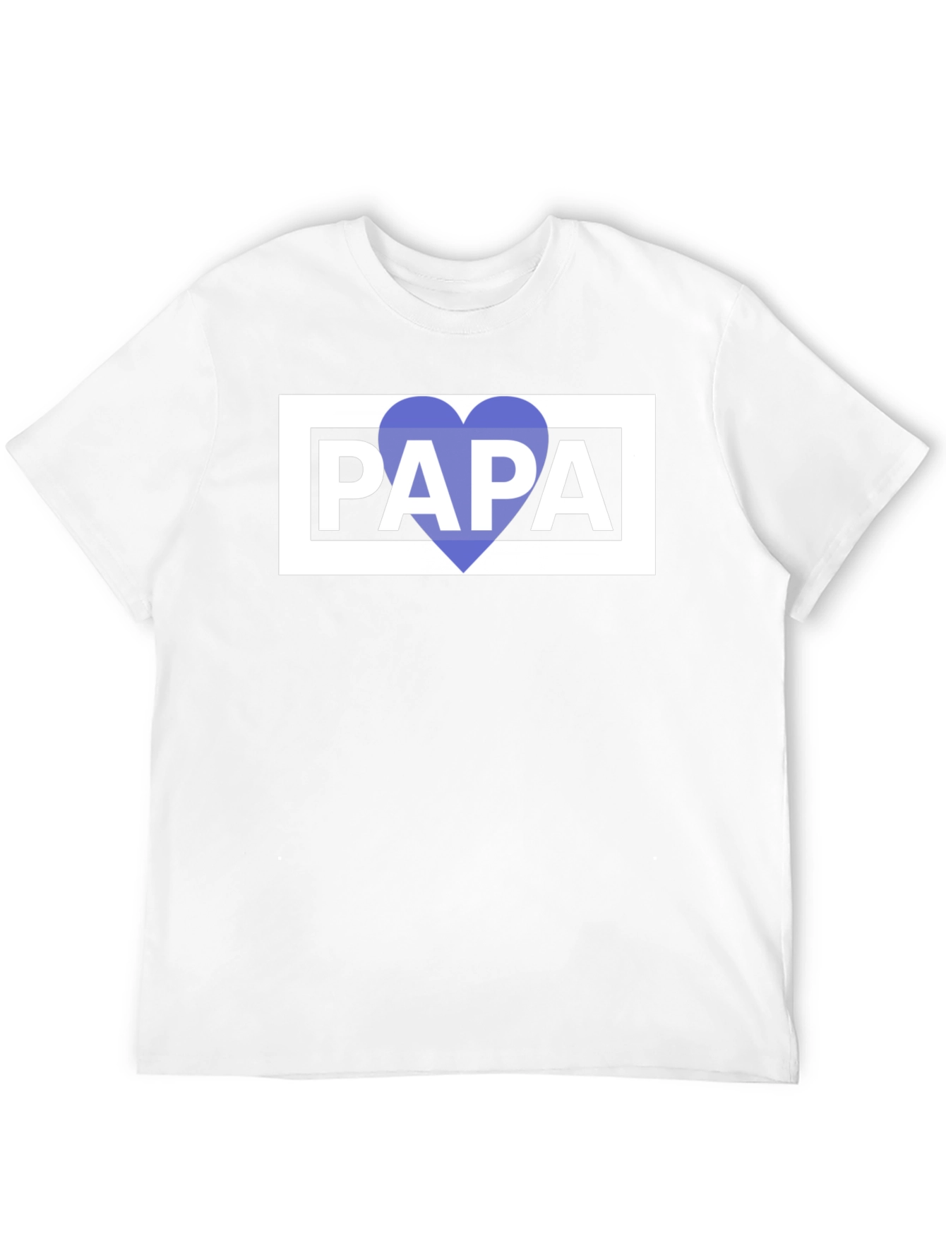 Papa Heart Graphic Tee - Fathers Day Gift