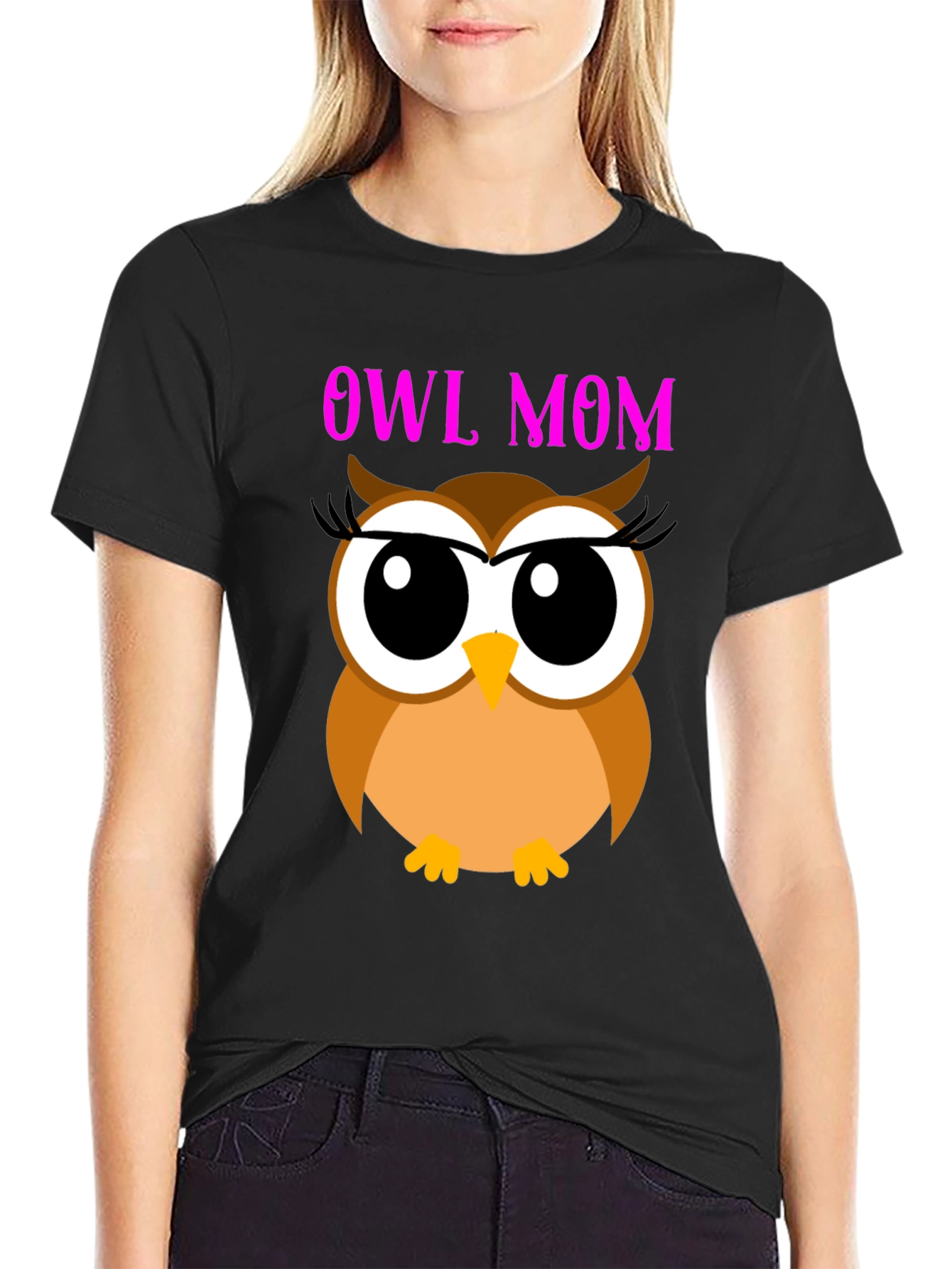 Owl Mom T-Shirt - Cute Graphic Tee