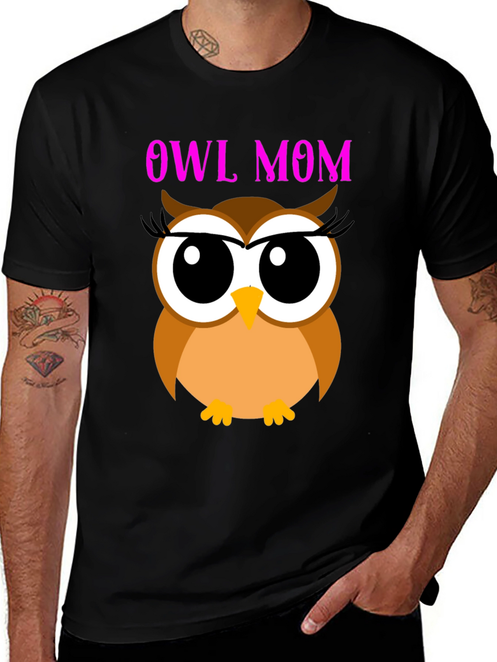 Owl Mom T-Shirt - Cute Graphic Tee