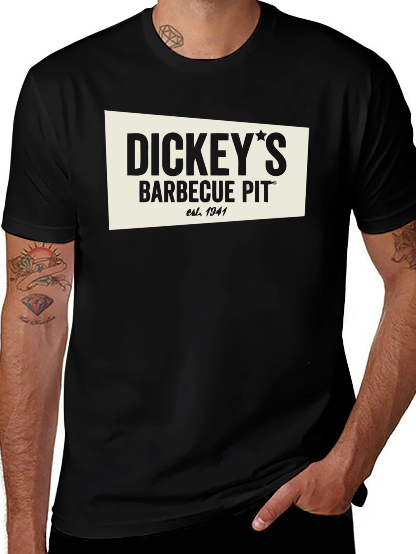 Dickeys Barbecue Pit Black Graphic Tee