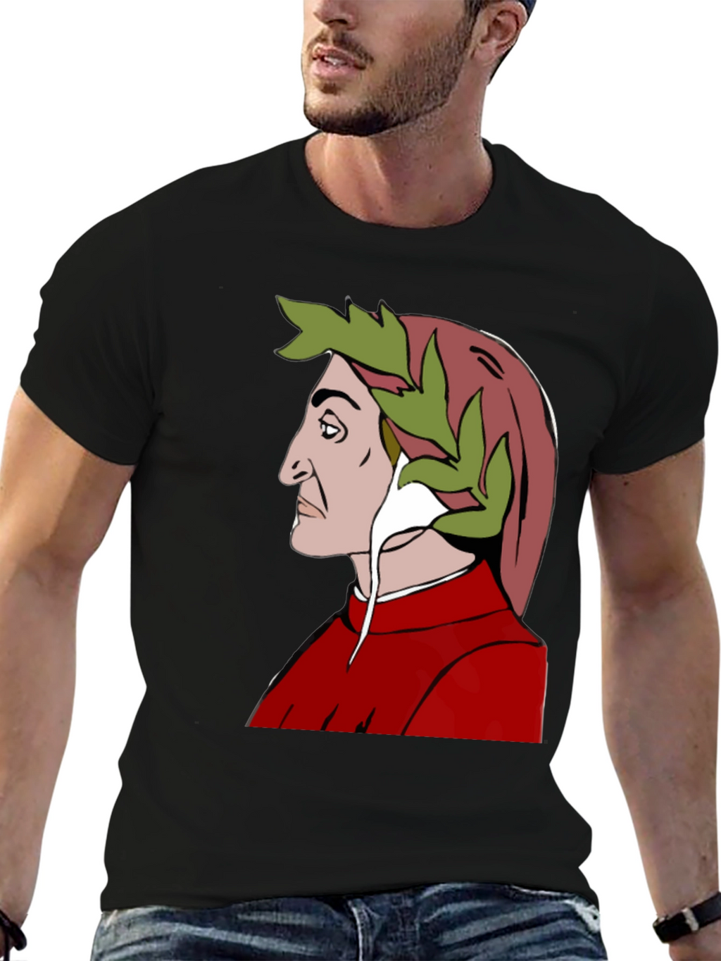 Dante Alighieri T-Shirt - Classic Poet Portrait Tee