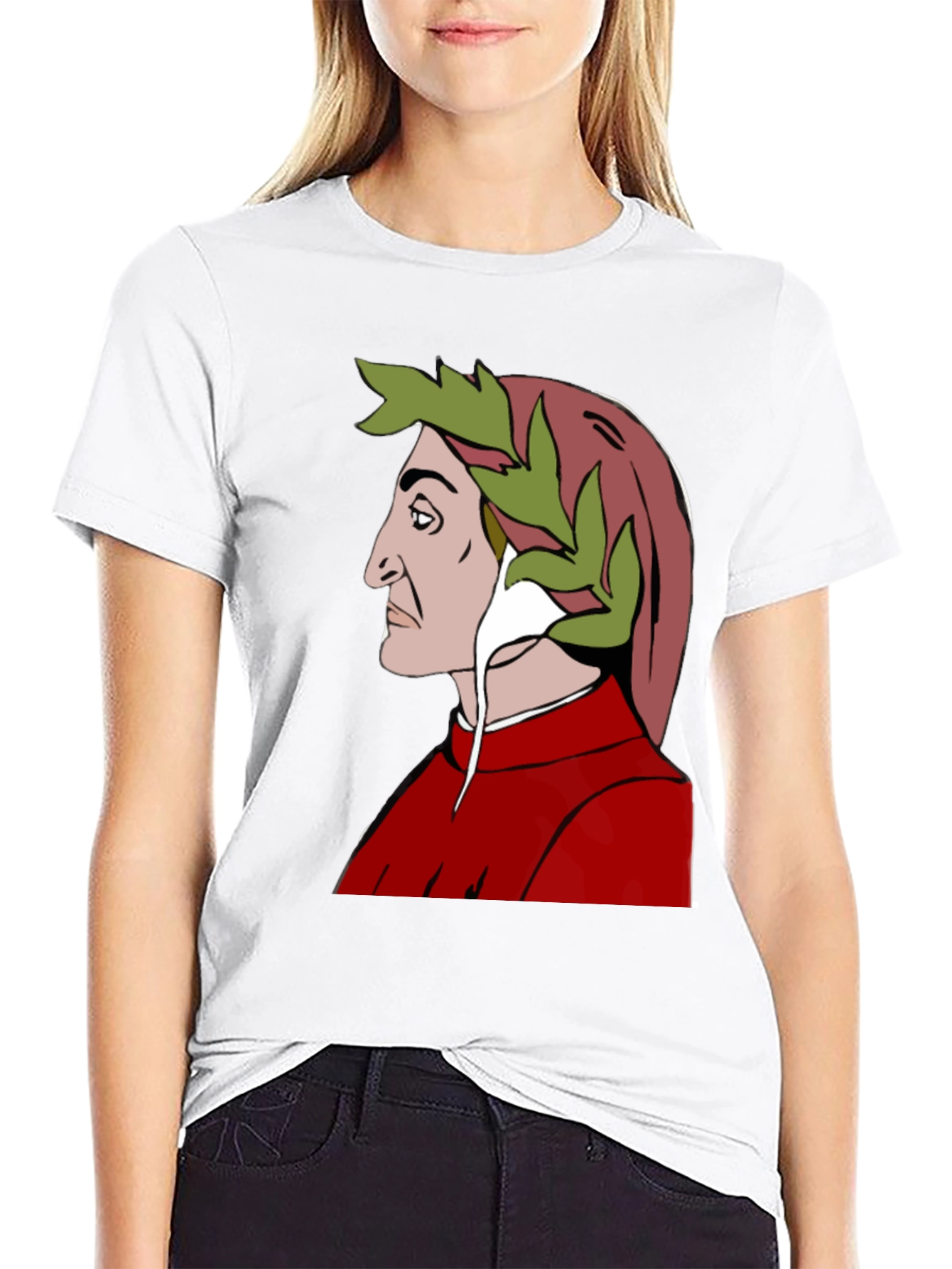 Dante Alighieri T-Shirt - Classic Poet Portrait Tee