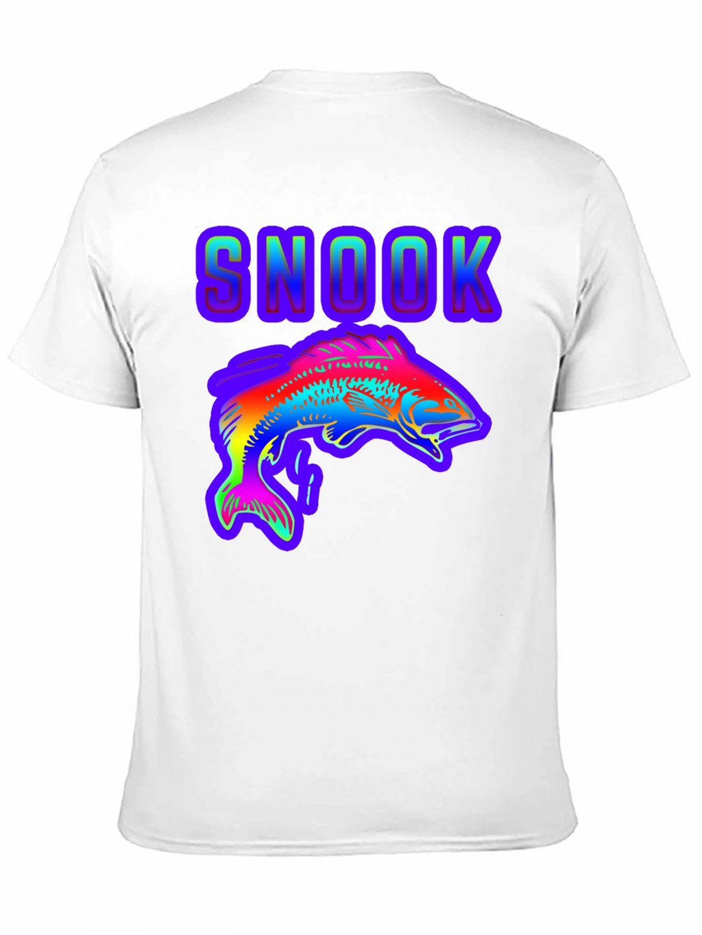 Snook Fish Graphic T-Shirt - Rainbow Design