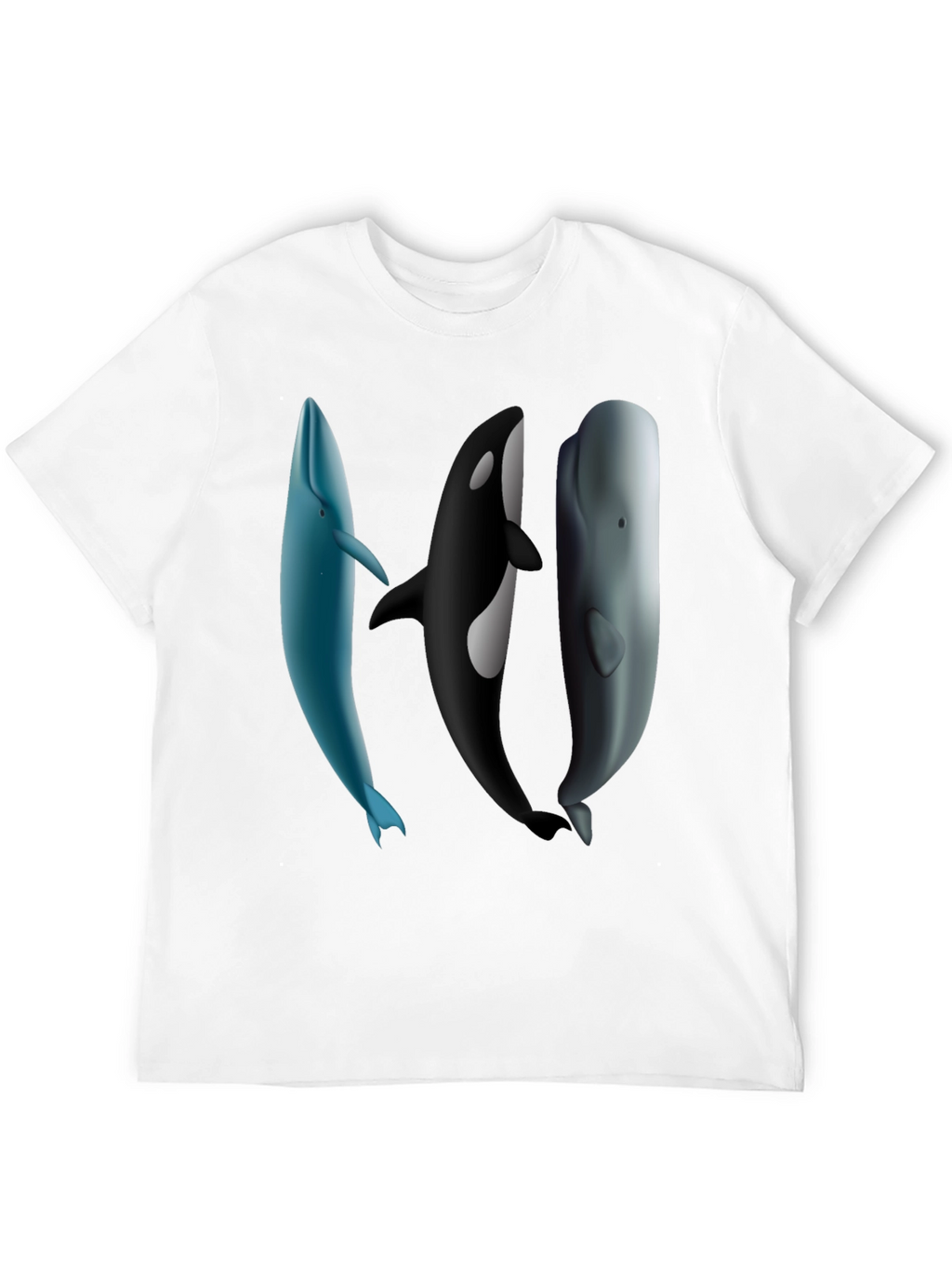 Whale Trio Graphic Tee - Black