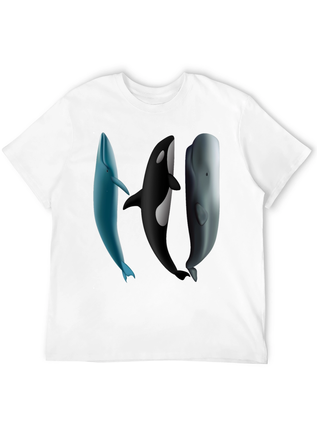 Whale Trio Graphic Tee - Black