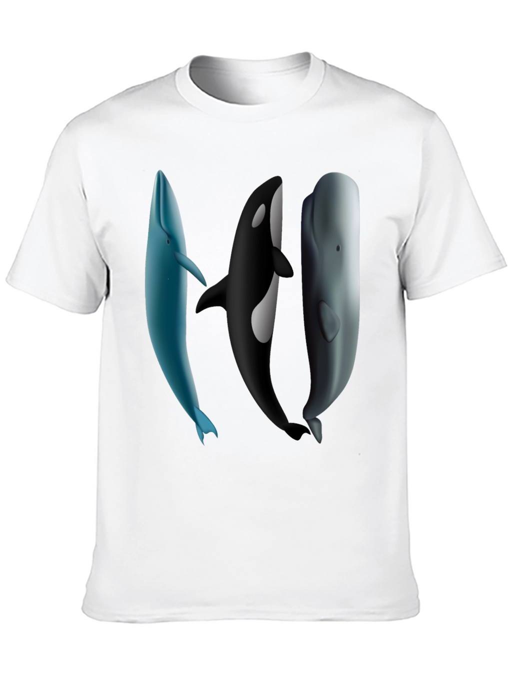 Whale Trio Graphic Tee - Black