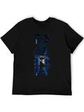 Dark Cityscape Graphic Black T-Shirt