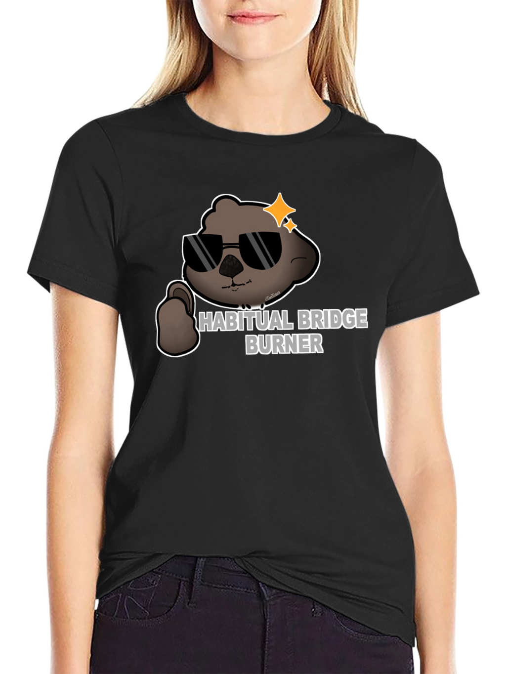 Habitual Bridge Burner Graphic T-Shirt