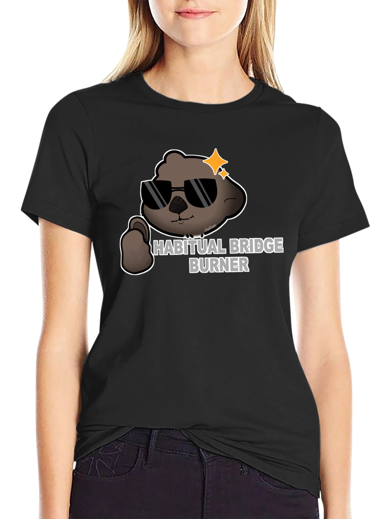 Habitual Bridge Burner Graphic T-Shirt