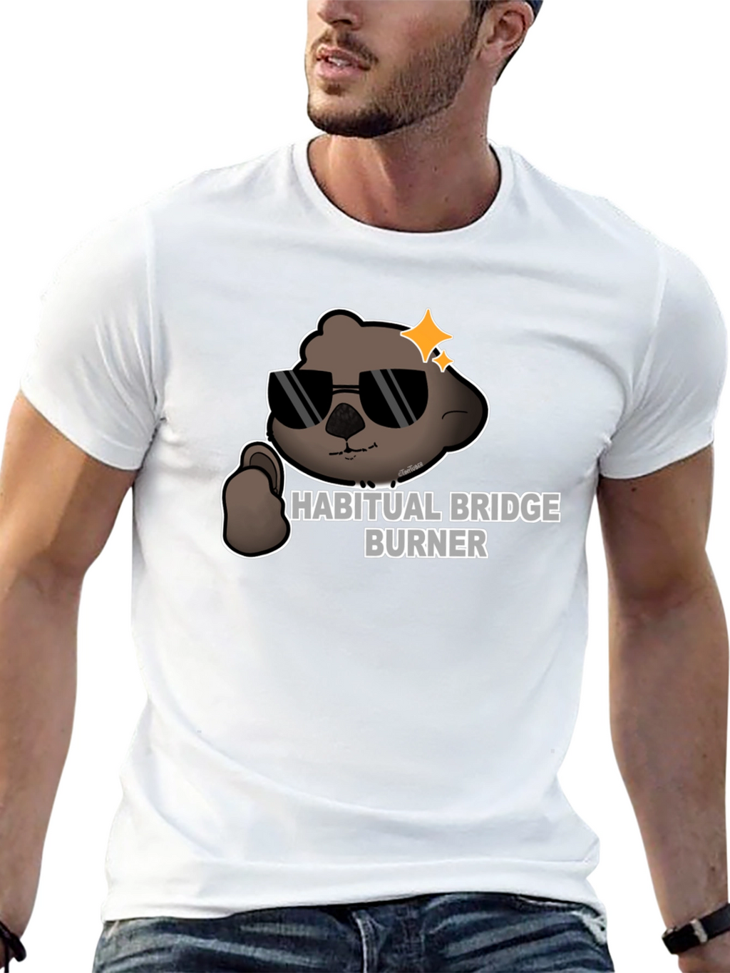 Habitual Bridge Burner Graphic T-Shirt