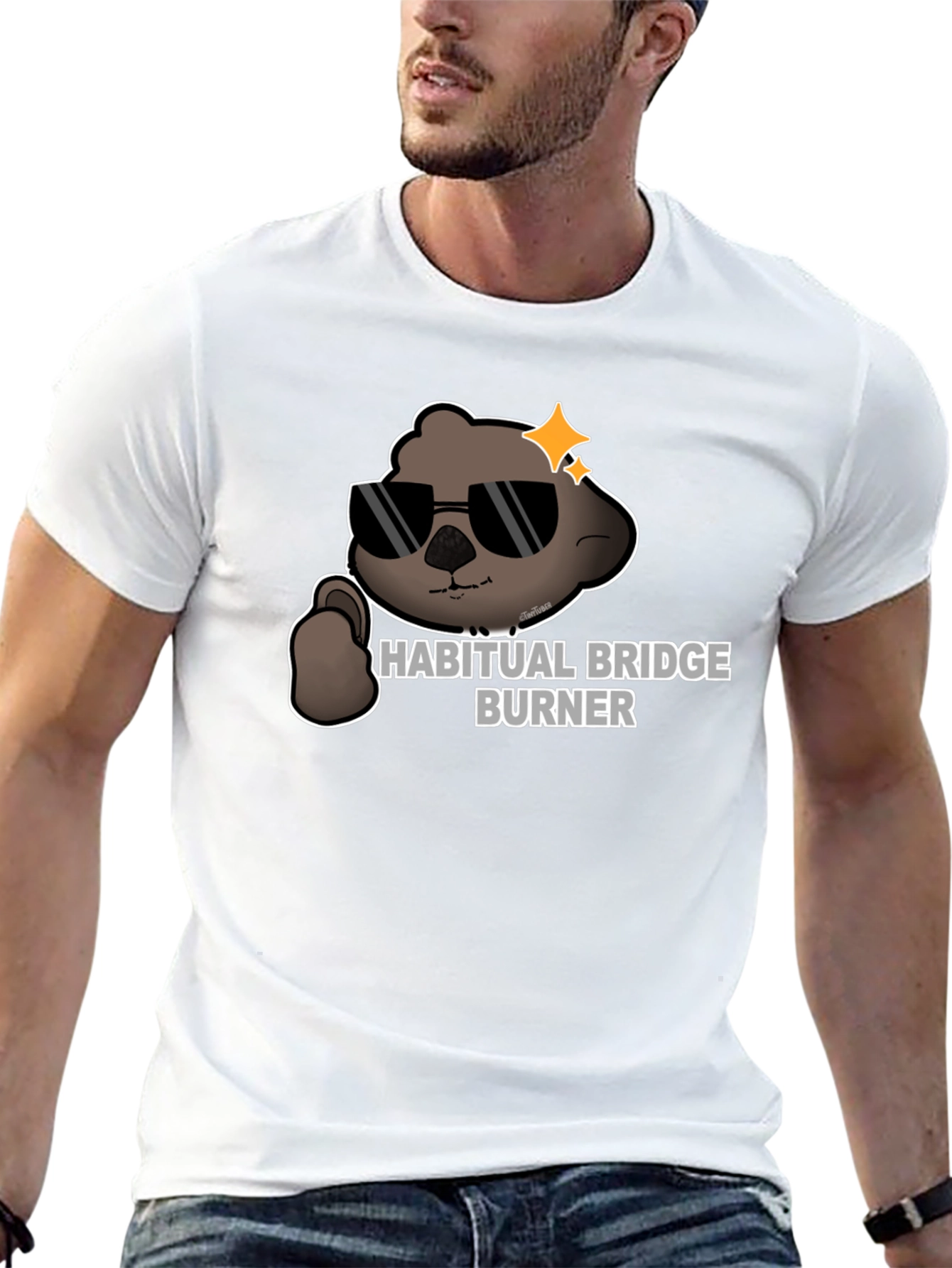 Habitual Bridge Burner Graphic T-Shirt