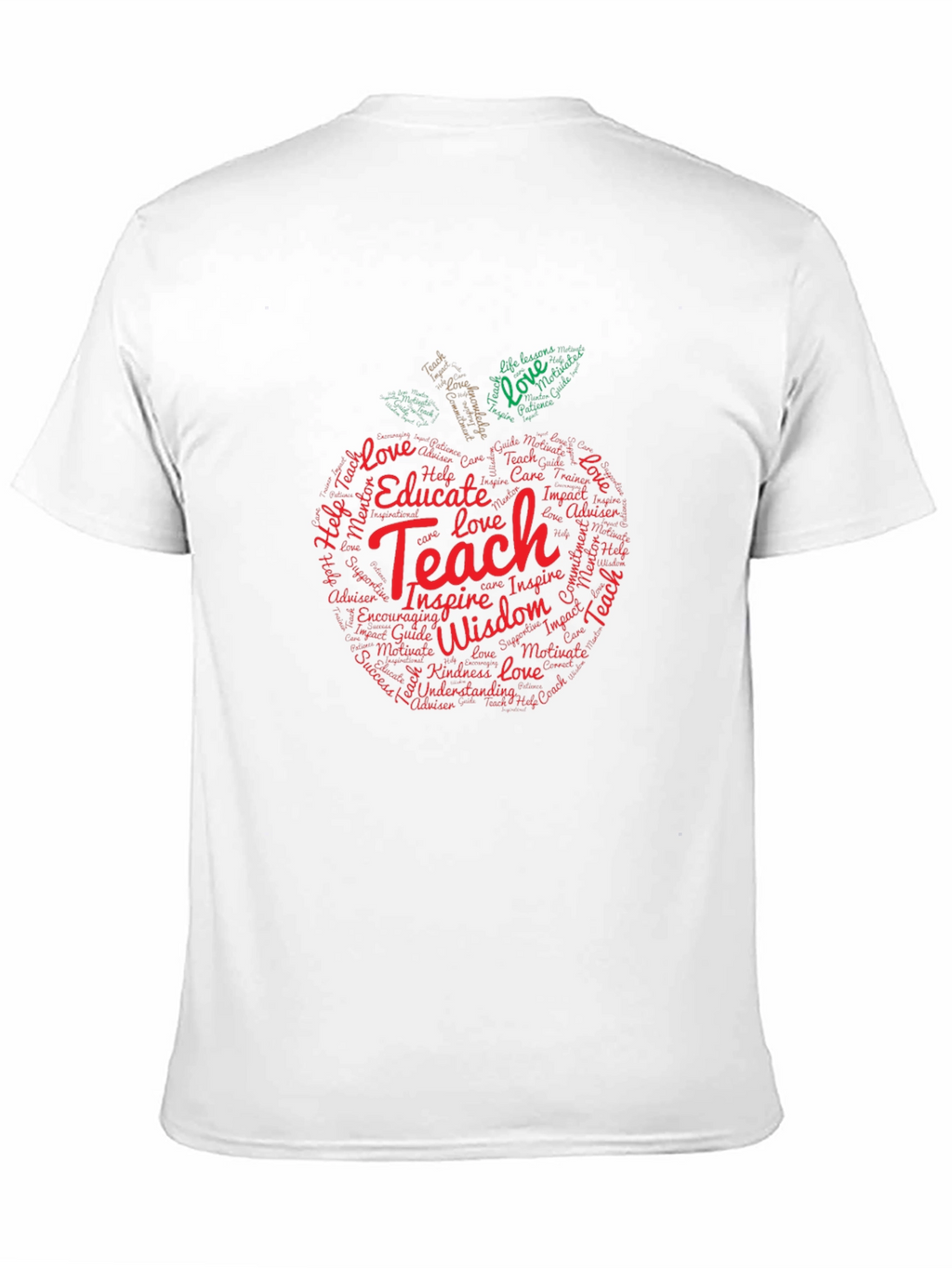 Teacher Apple Word Art T-Shirt