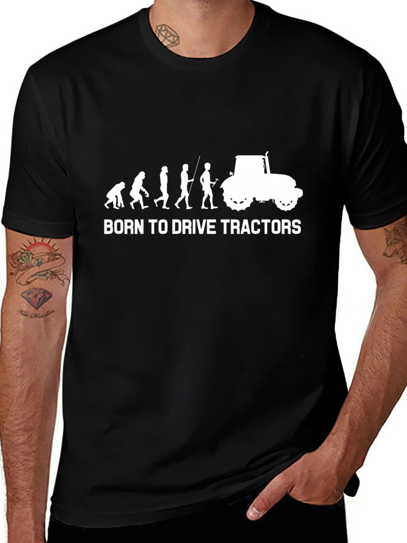 Born to Drive Tractors - Funny Farmer T-Shirt