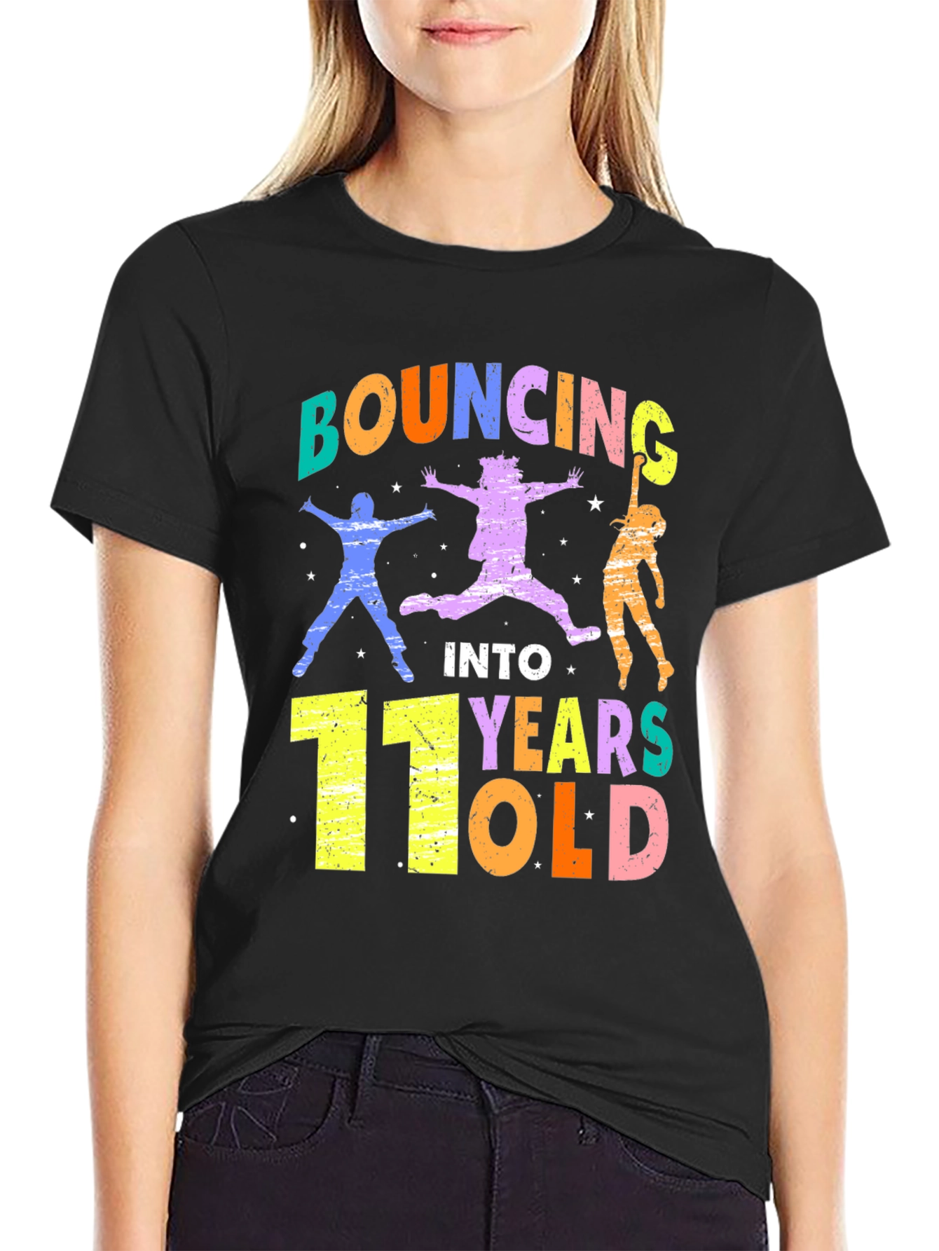 Bouncing Into 11 Years Old Birthday T-Shirt