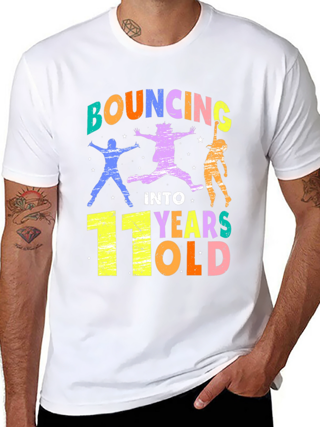 Bouncing Into 11 Years Old Birthday T-Shirt