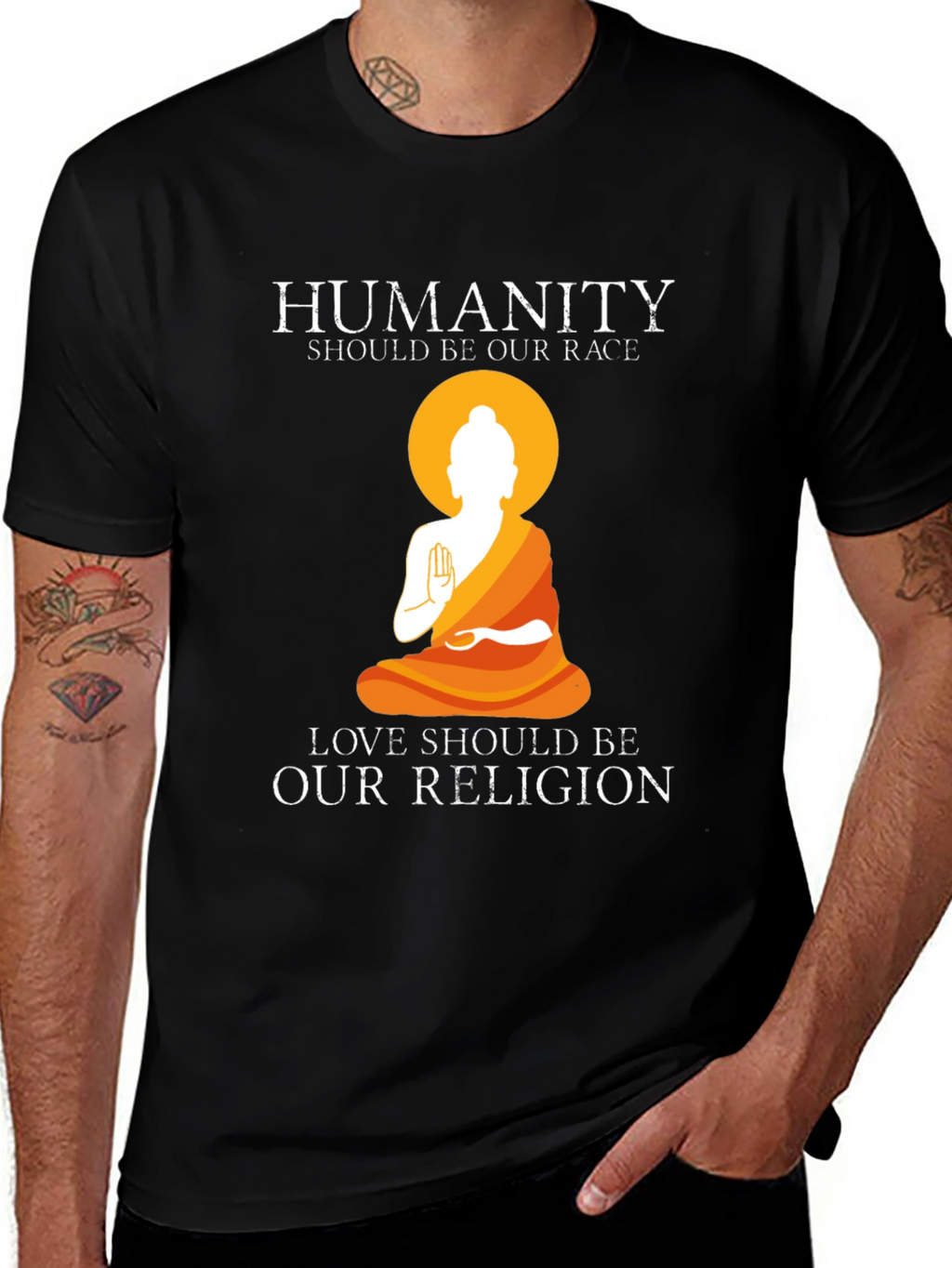 Humanity Race Religion Graphic Tee