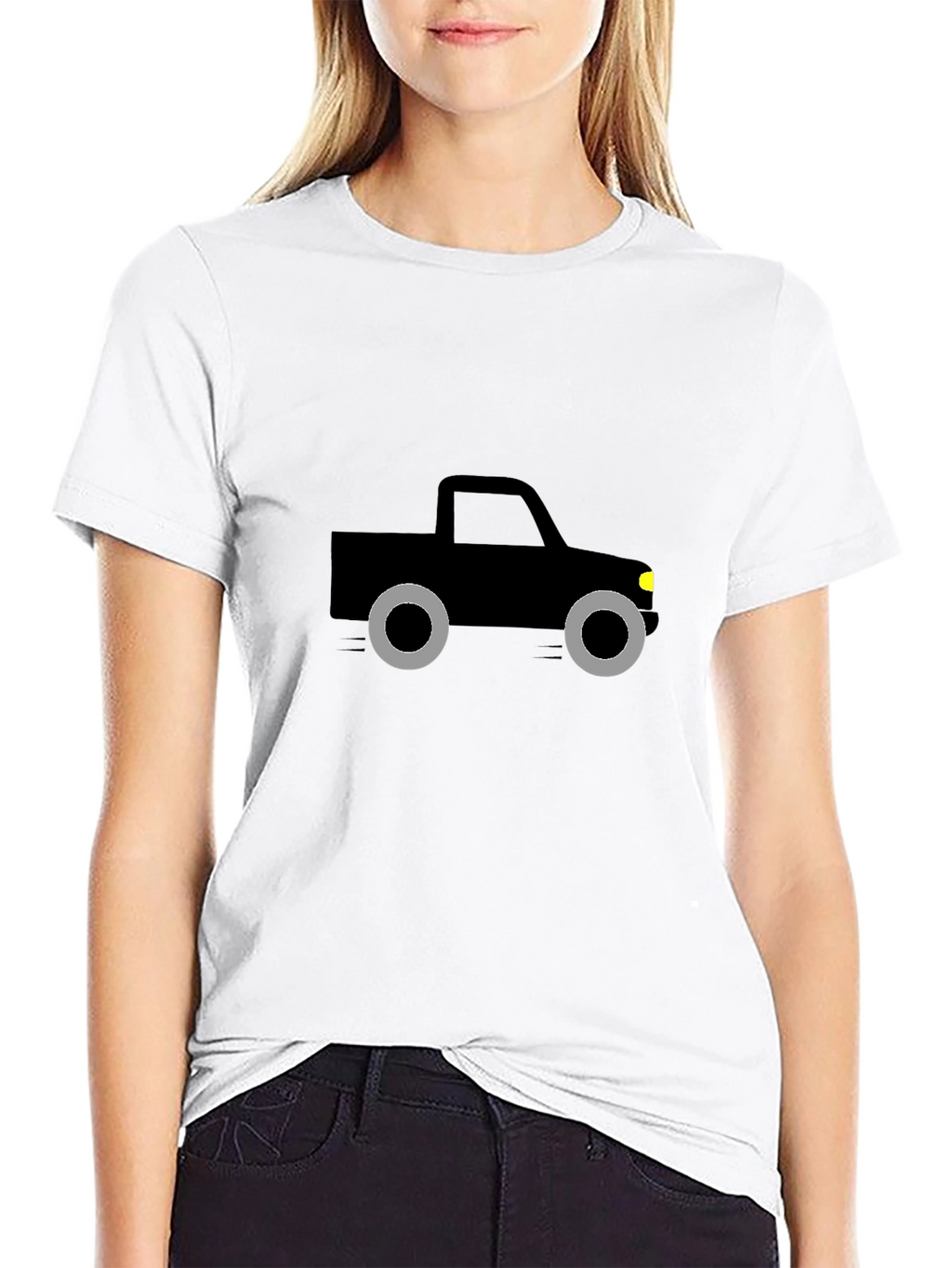 Cool Graphic Truck Tee - Black Unisex T-Shirt