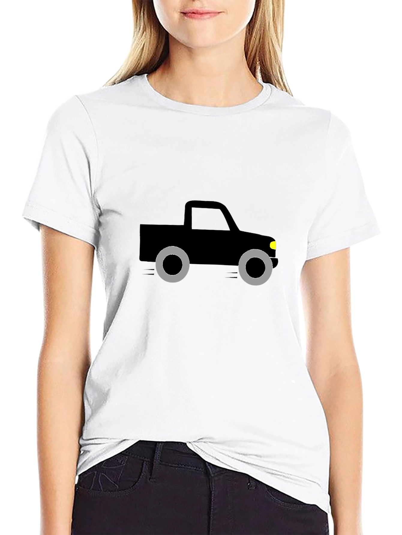Cool Graphic Truck Tee - Black Unisex T-Shirt