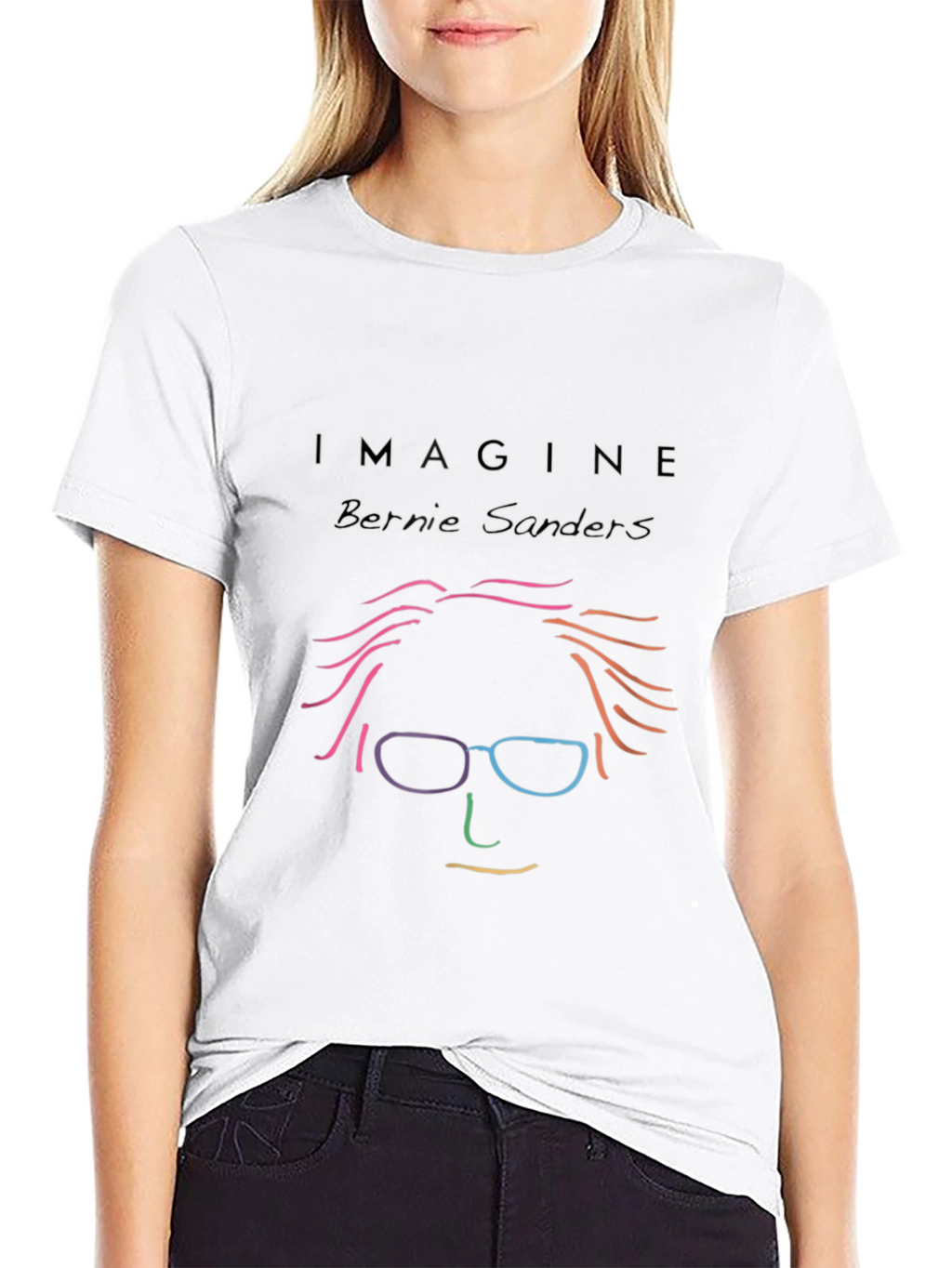 Imagine Bernie Sanders Graphic T-Shirt