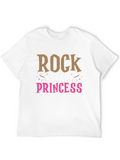 Rock Star Princess Black Graphic T-Shirt