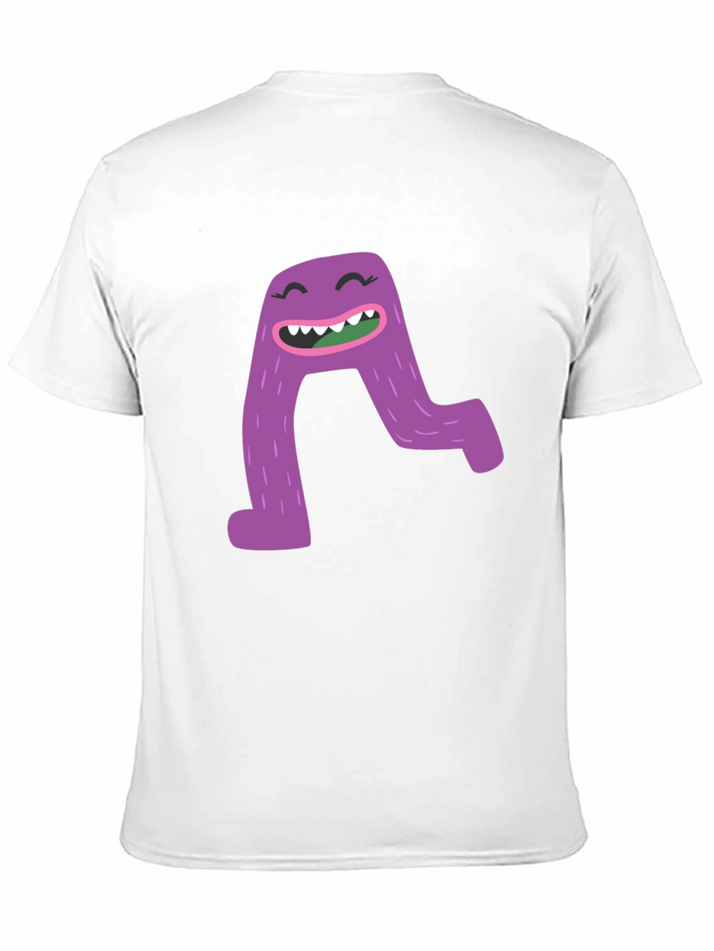 Monster A Letter Graphic Black T-Shirt