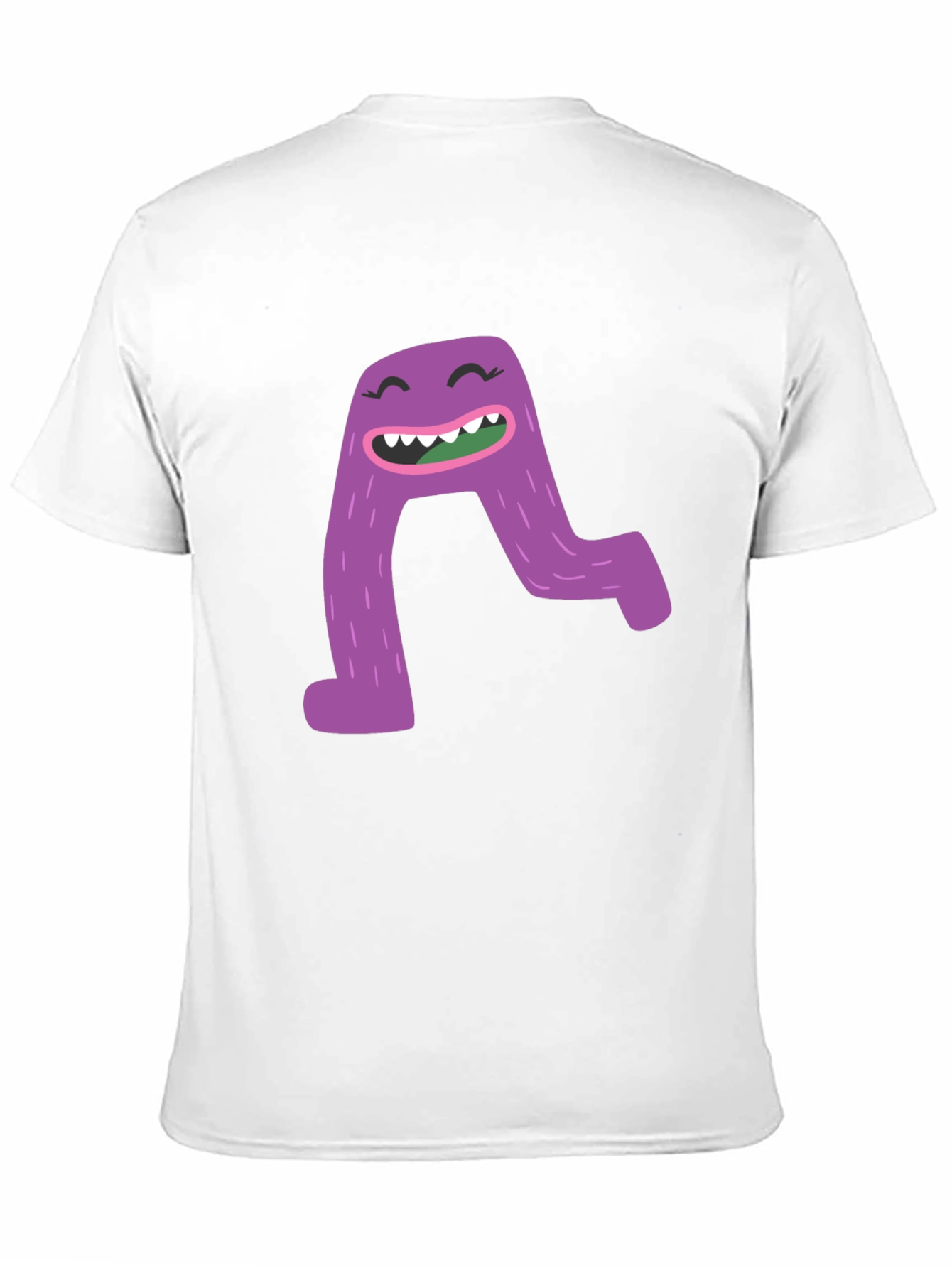 Monster A Letter Graphic Black T-Shirt