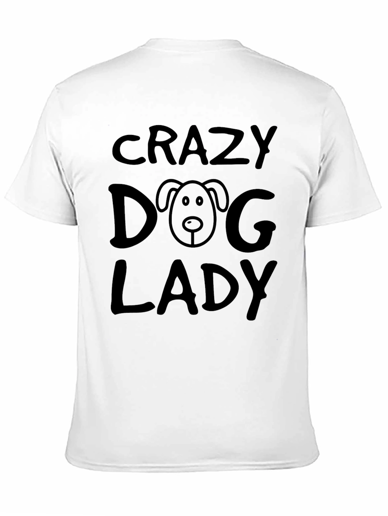 Crazy Dog Lady Black T-Shirt