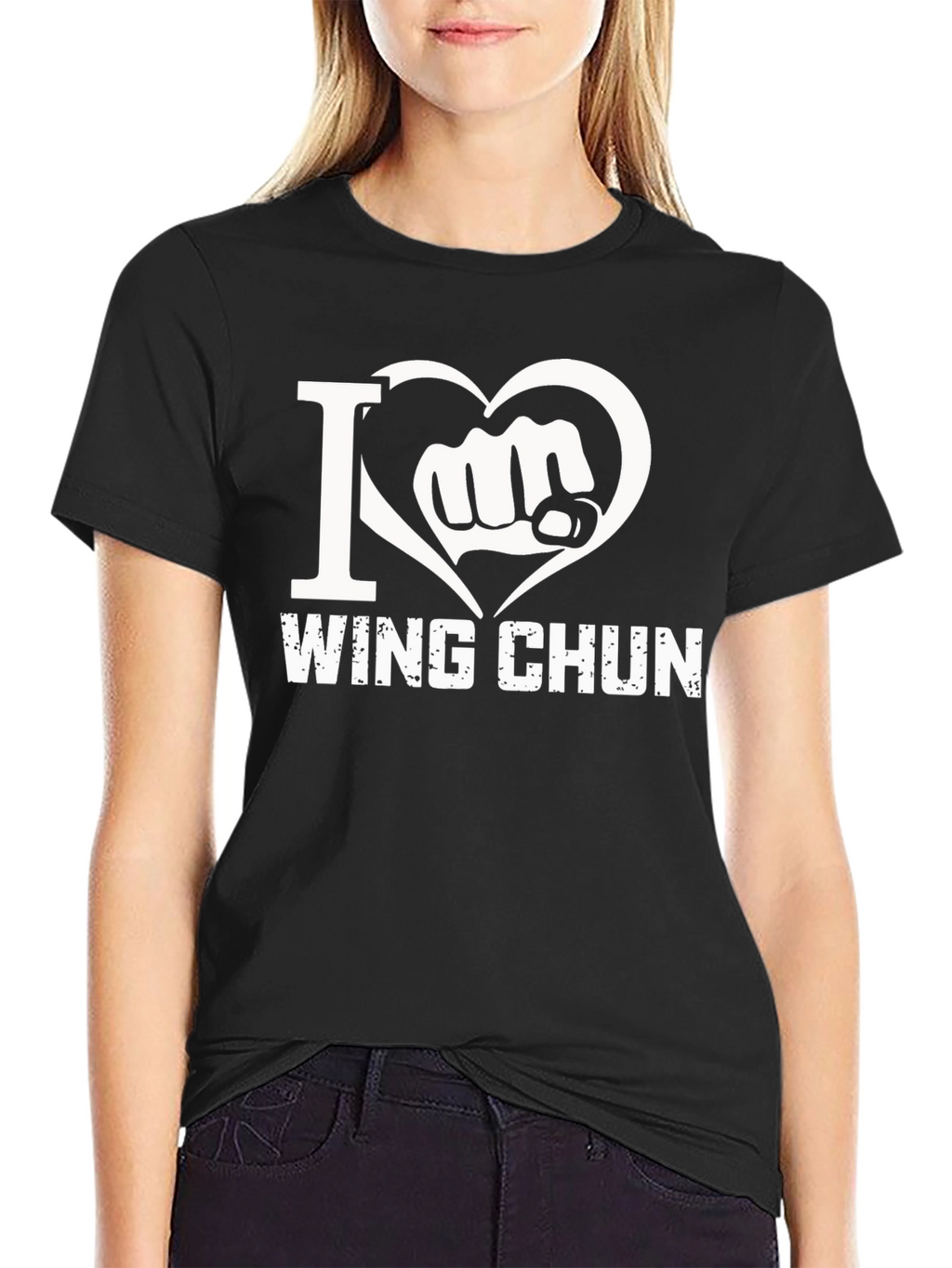 I Love Wing Chun Black T-Shirt