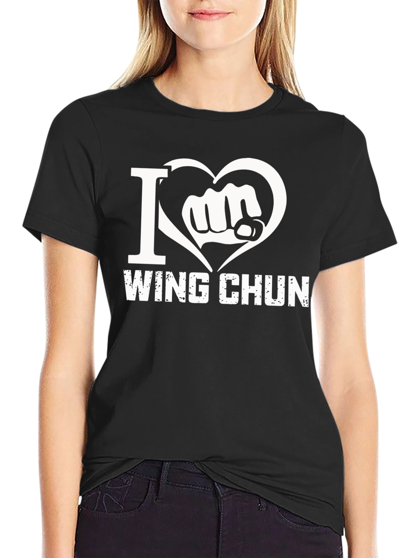 I Love Wing Chun Black T-Shirt
