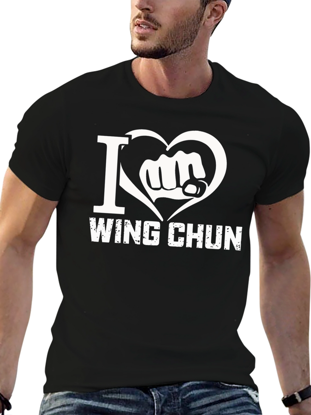 I Love Wing Chun Black T-Shirt