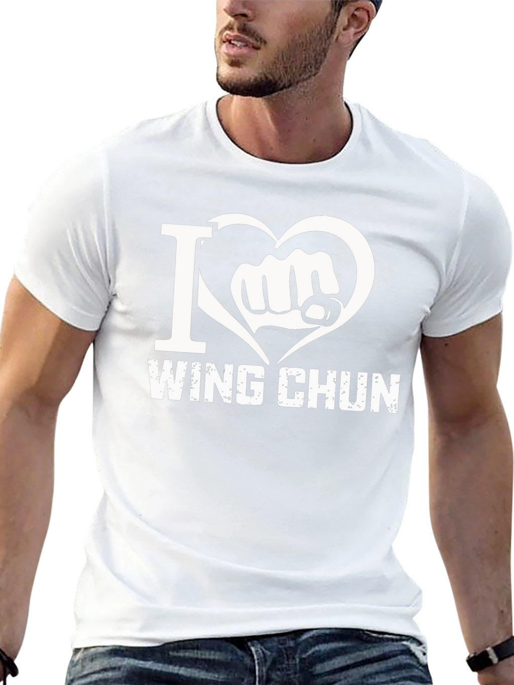 I Love Wing Chun Black T-Shirt
