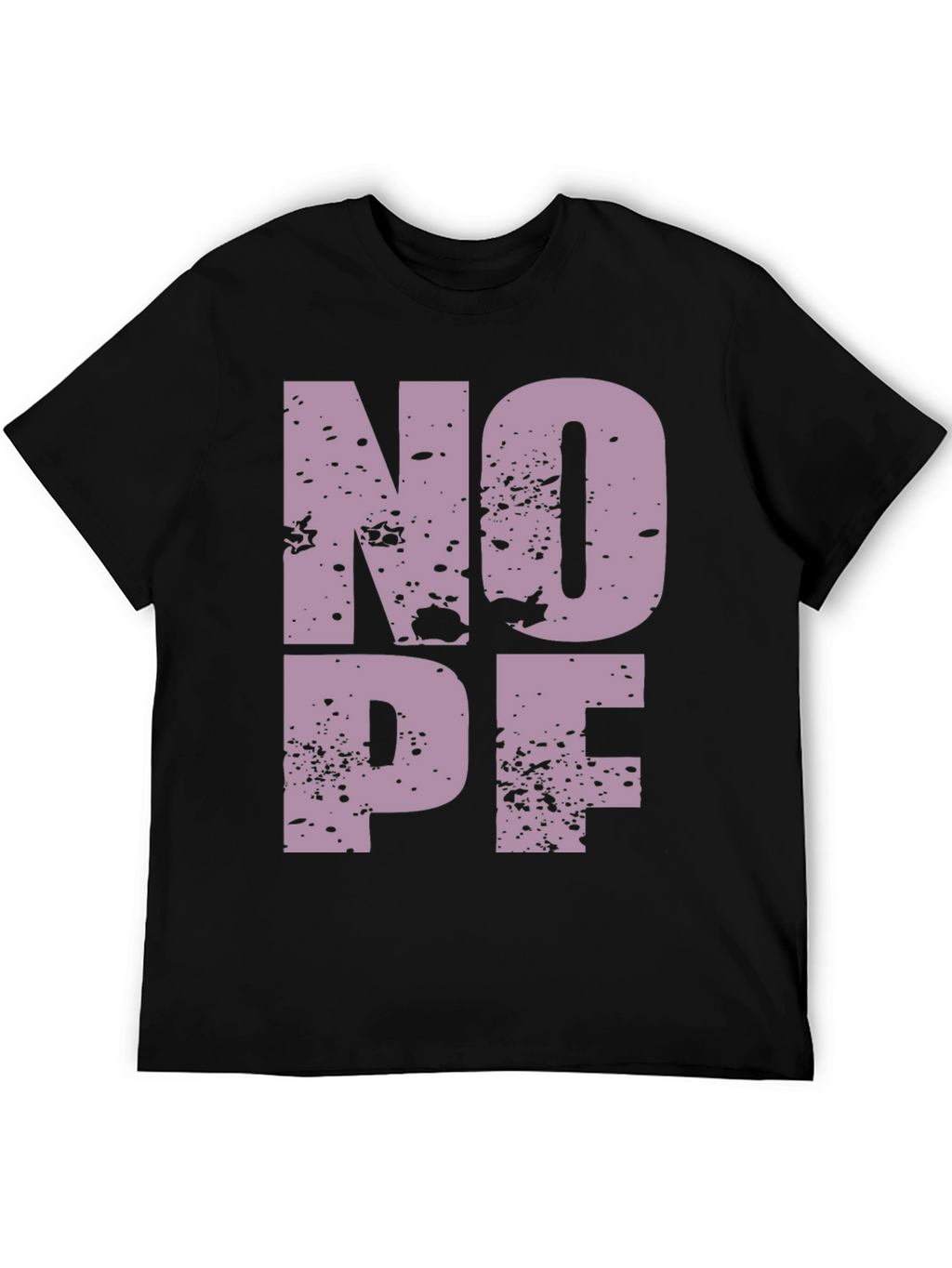 NOPE Graphic T-Shirt - Soft Black Crew Neck Tee
