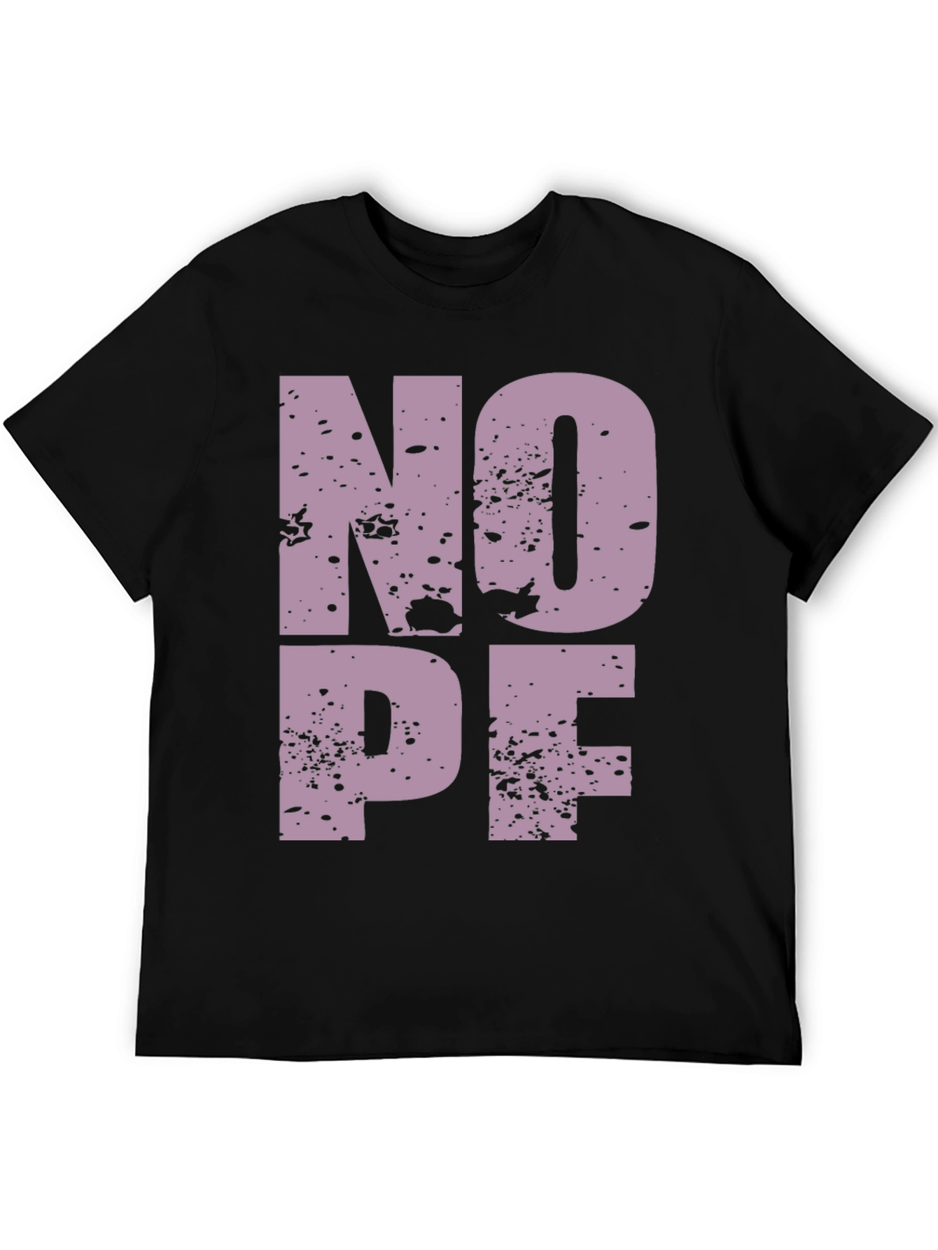 NOPE Graphic T-Shirt - Soft Black Crew Neck Tee