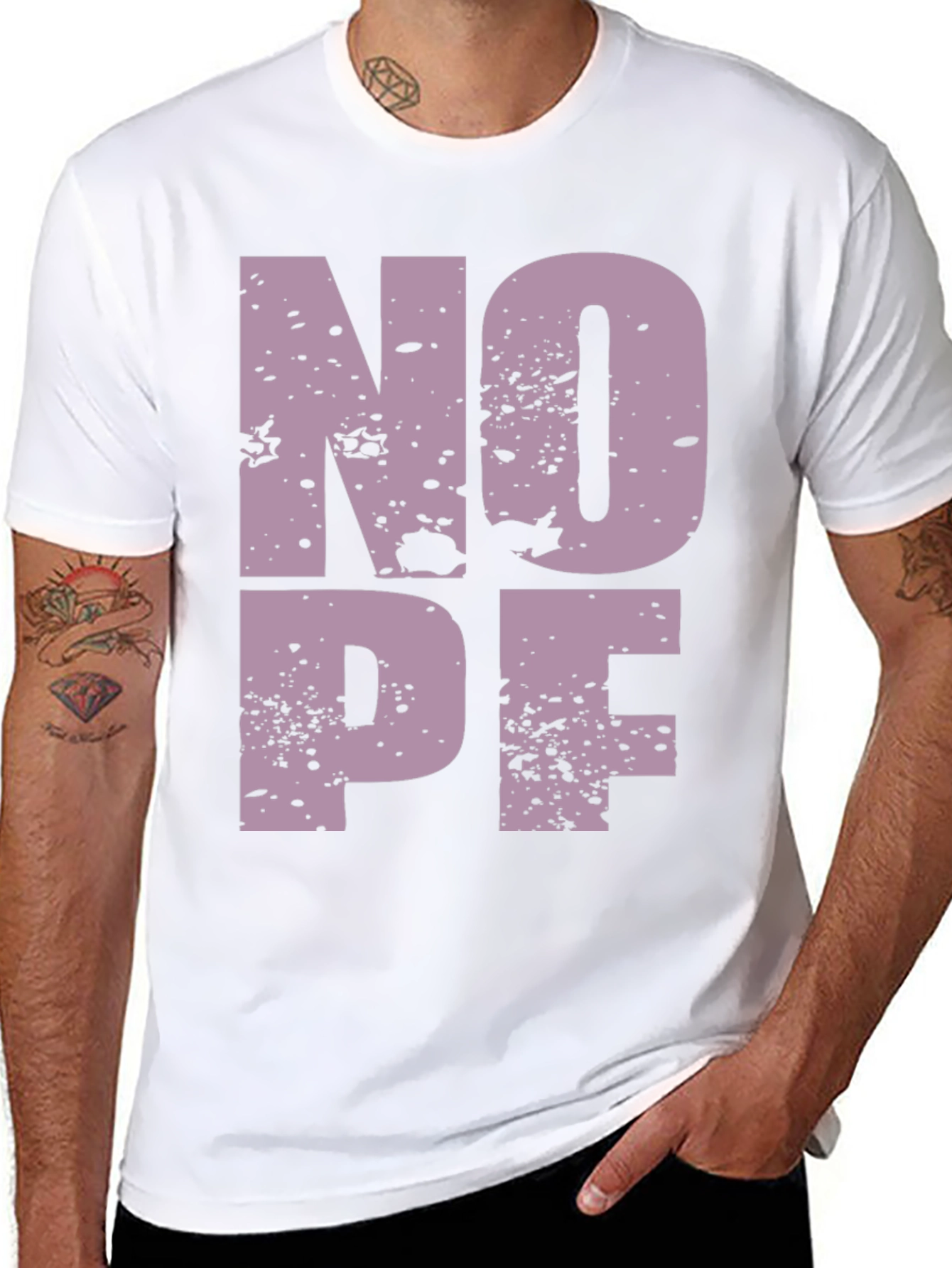 NOPE Graphic T-Shirt - Soft Black Crew Neck Tee