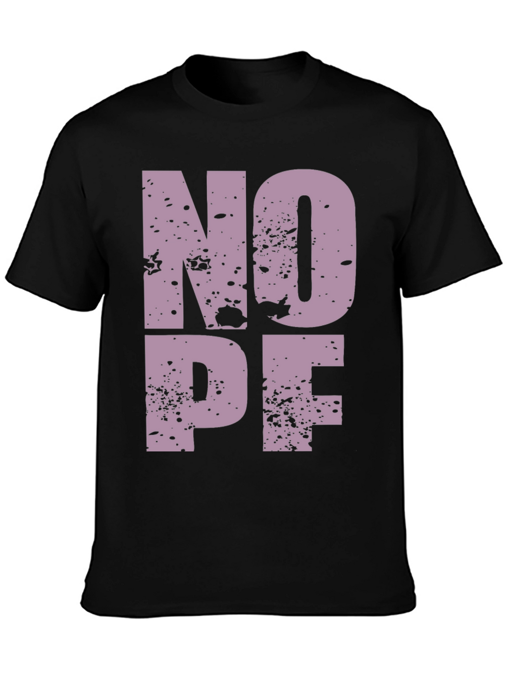 NOPE Graphic T-Shirt - Soft Black Crew Neck Tee