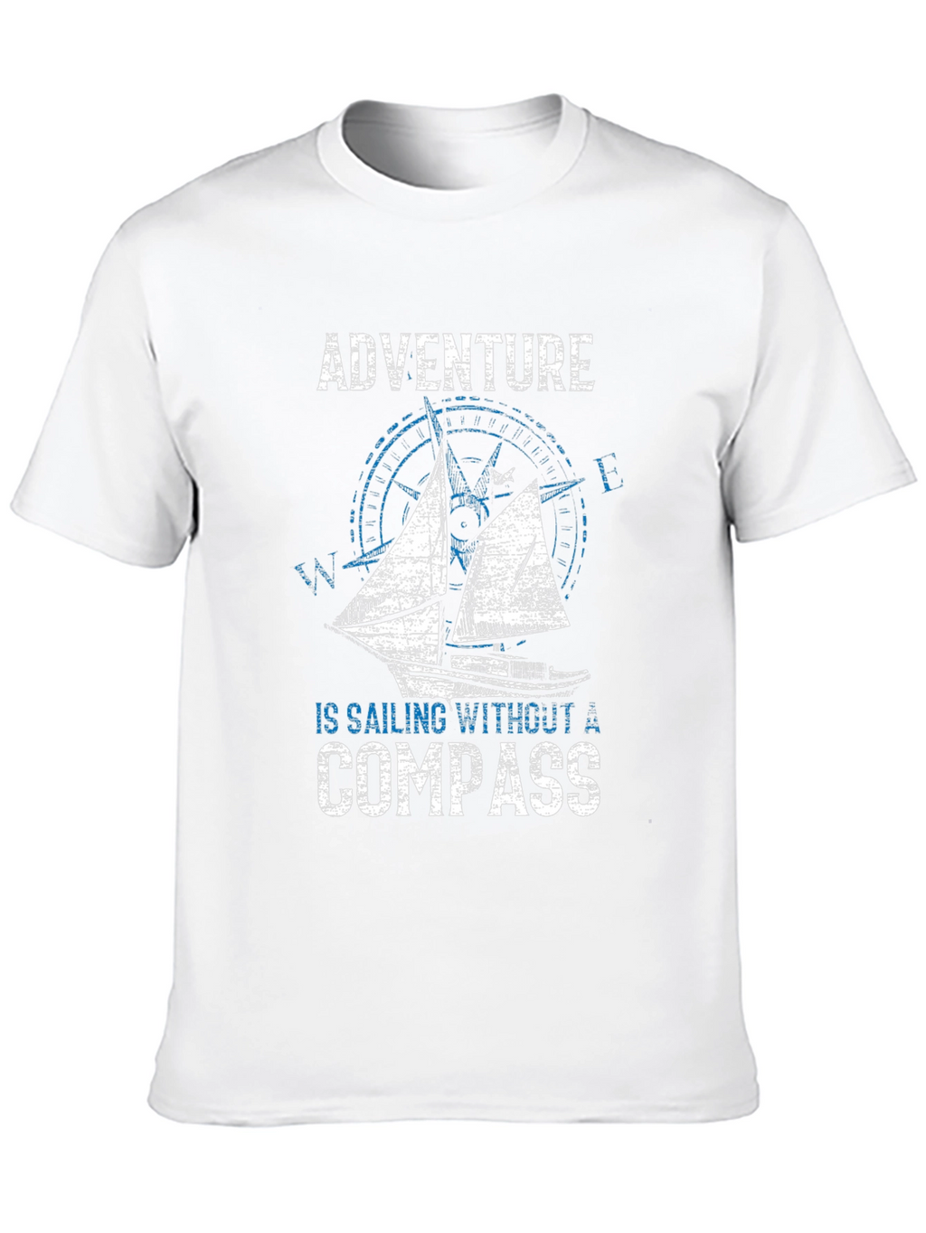 Adventure Sailing Compass Graphic T-Shirt