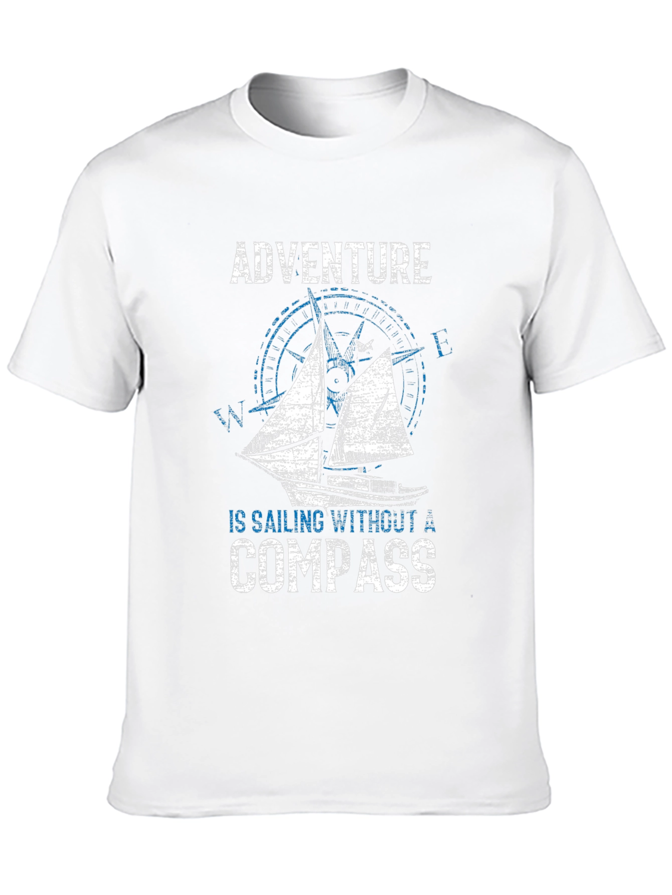 Adventure Sailing Compass Graphic T-Shirt
