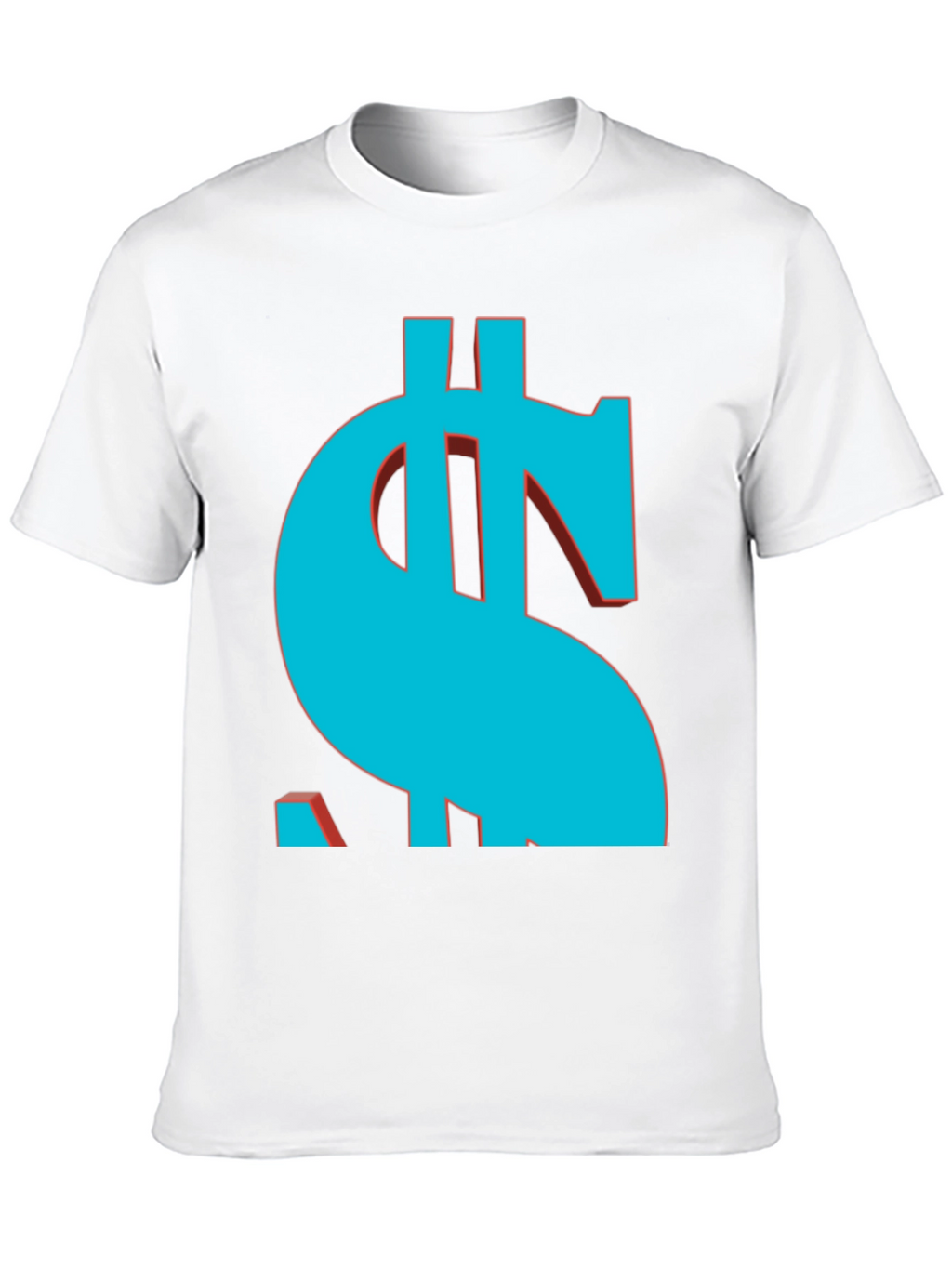 Bold Dollar Sign Graphic Tee - Casual Black T-Shirt
