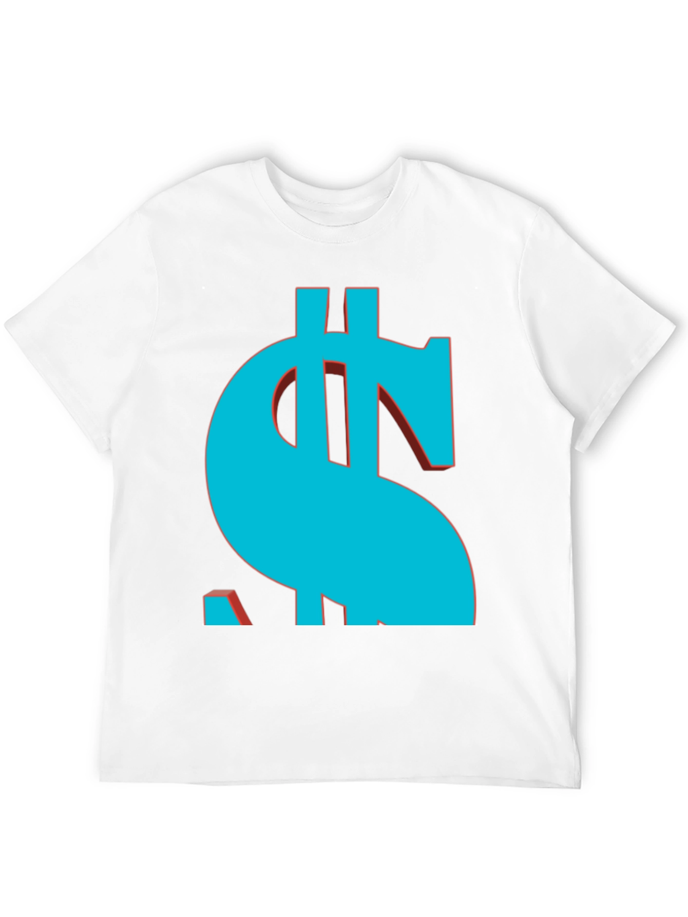 Bold Dollar Sign Graphic Tee - Casual Black T-Shirt