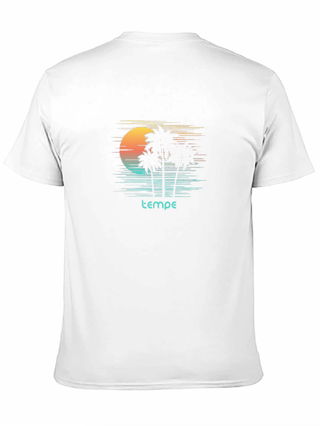 Tempe Graphic T-Shirt Palm Tree Sunset Design