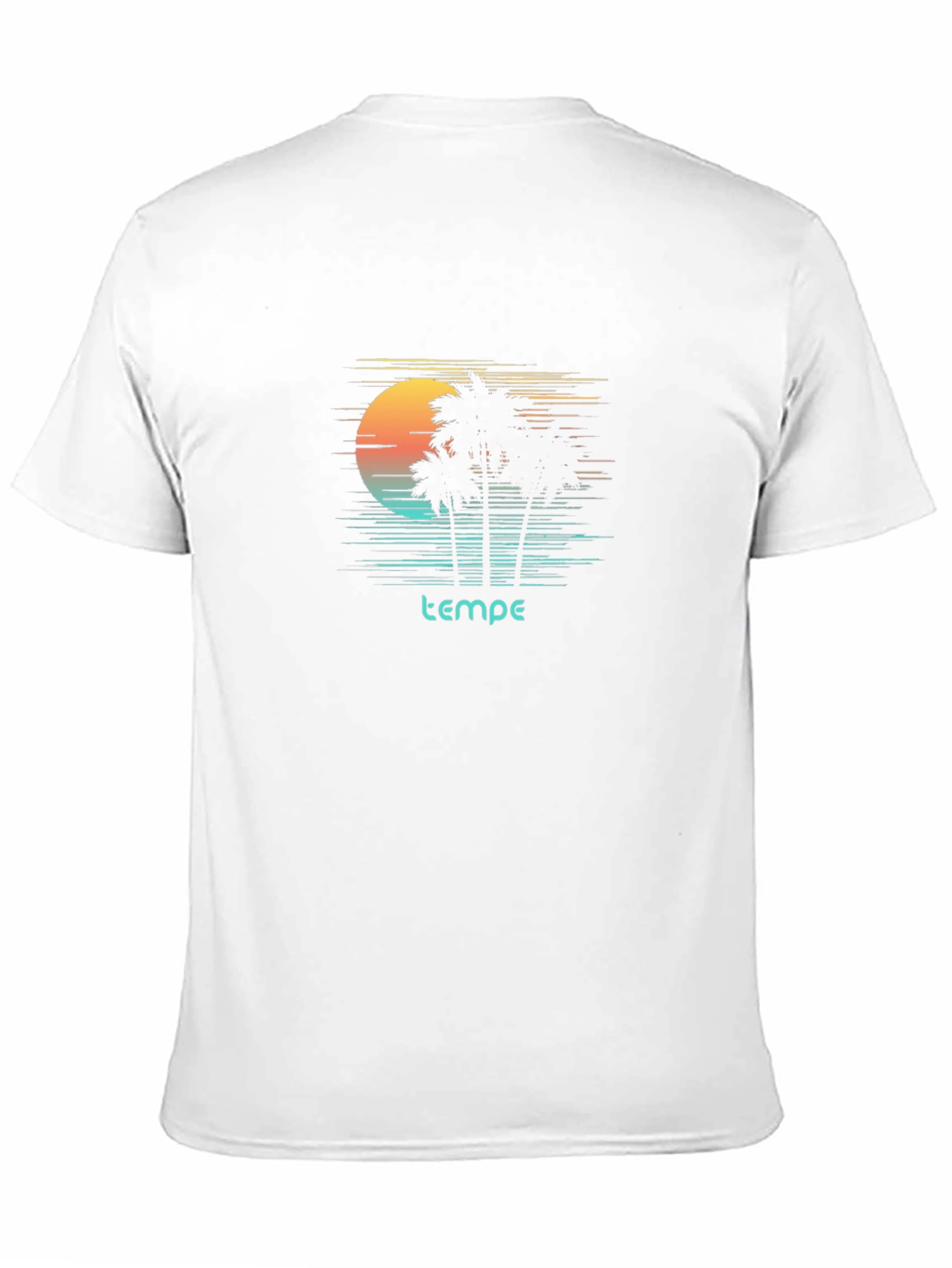 Tempe Graphic T-Shirt Palm Tree Sunset Design