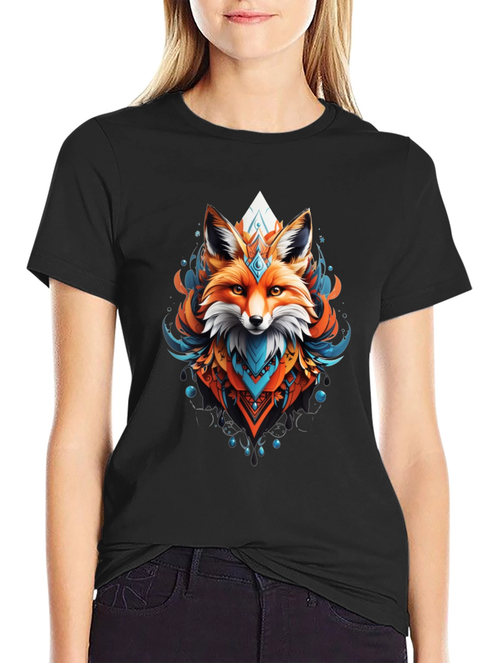 Geometric Fox Graphic Tee