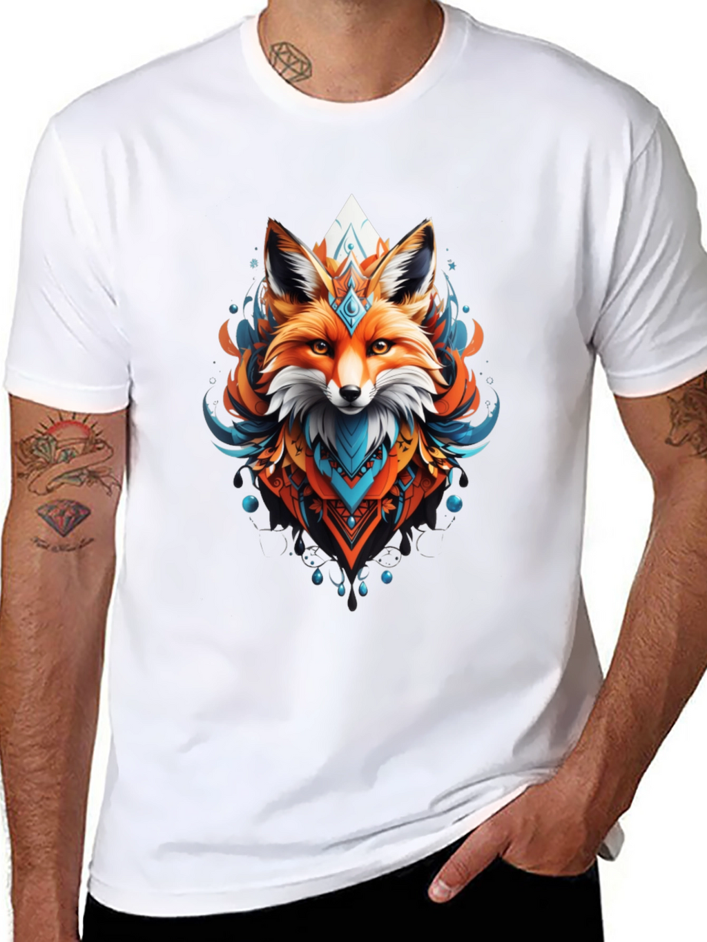 Geometric Fox Graphic Tee