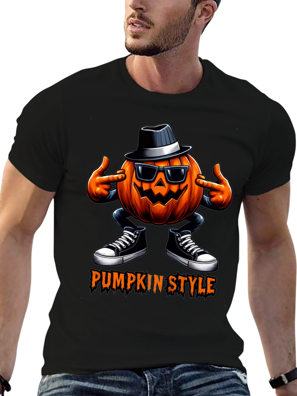 Pumpkin Style Halloween T-Shirt