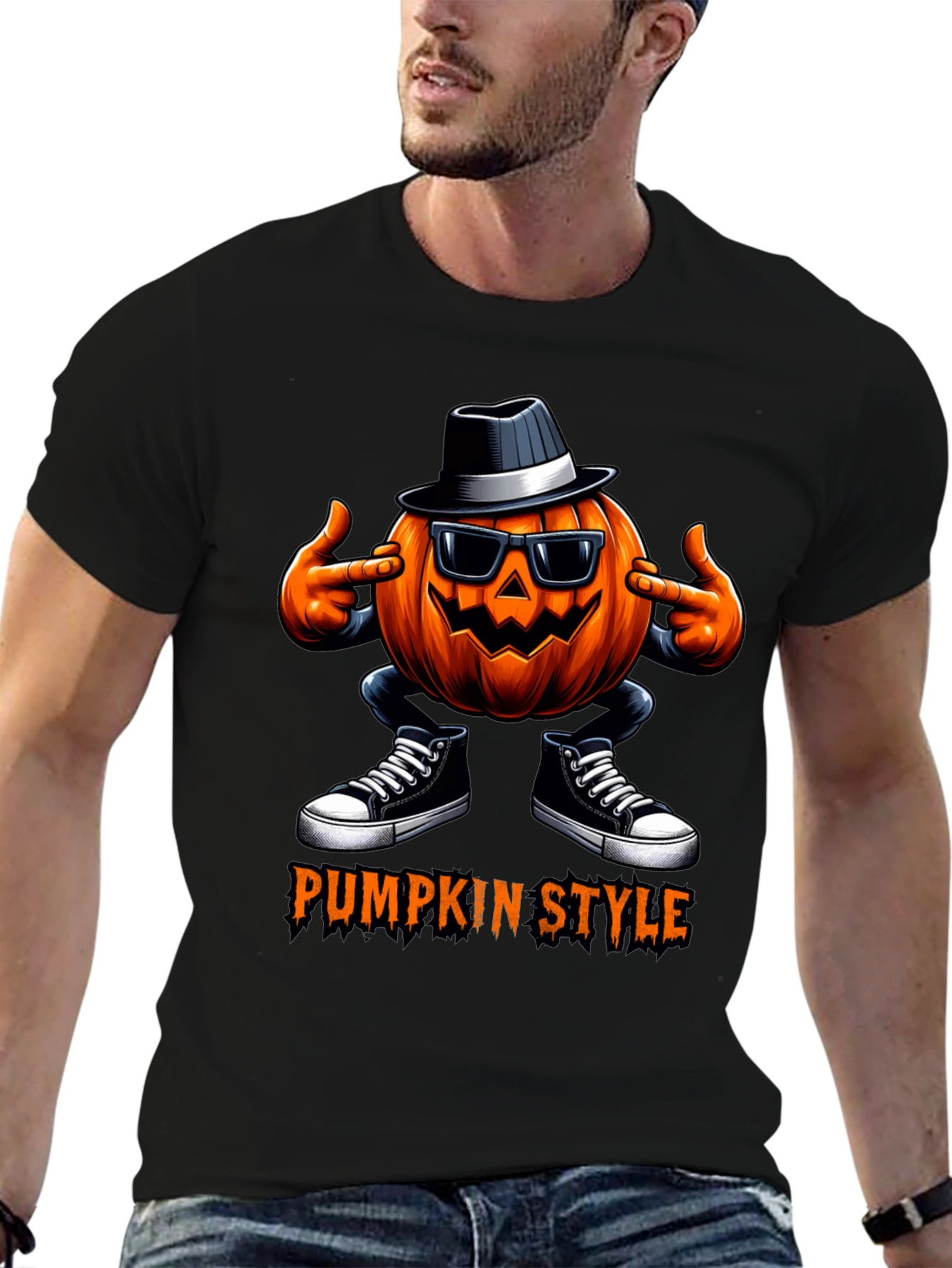 Pumpkin Style Halloween T-Shirt