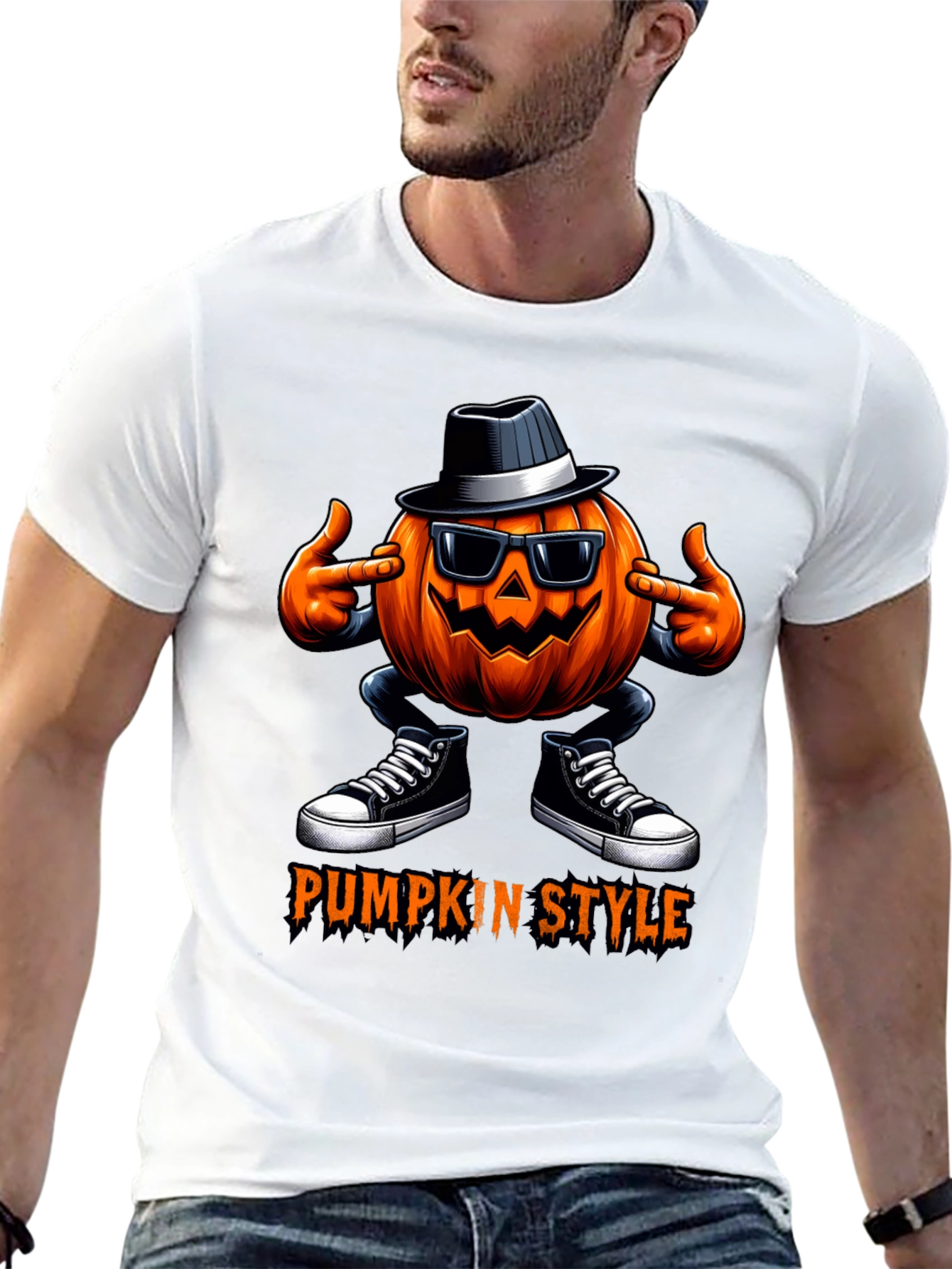 Pumpkin Style Halloween T-Shirt