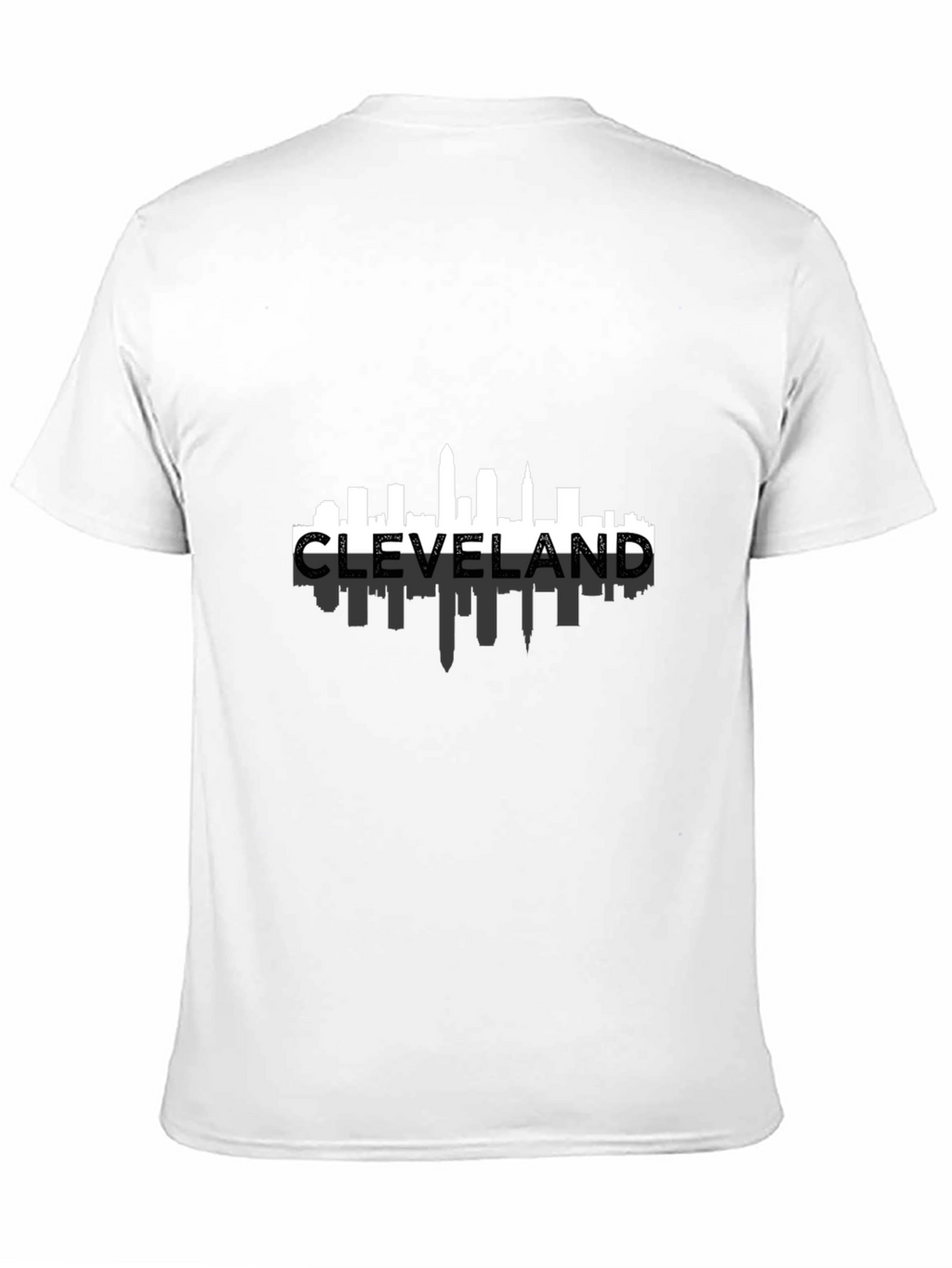 Cleveland Skyline Mens Black T-Shirt