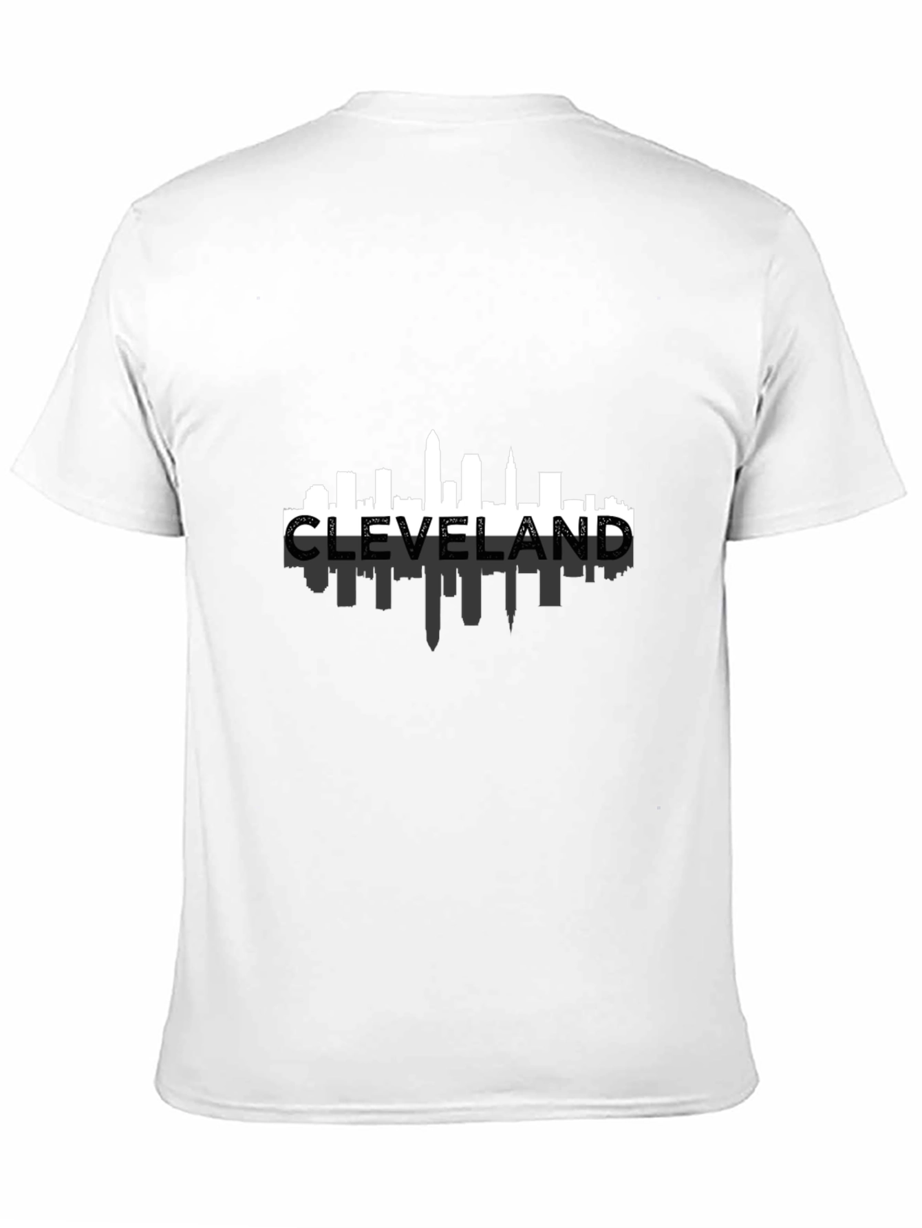 Cleveland Skyline Mens Black T-Shirt