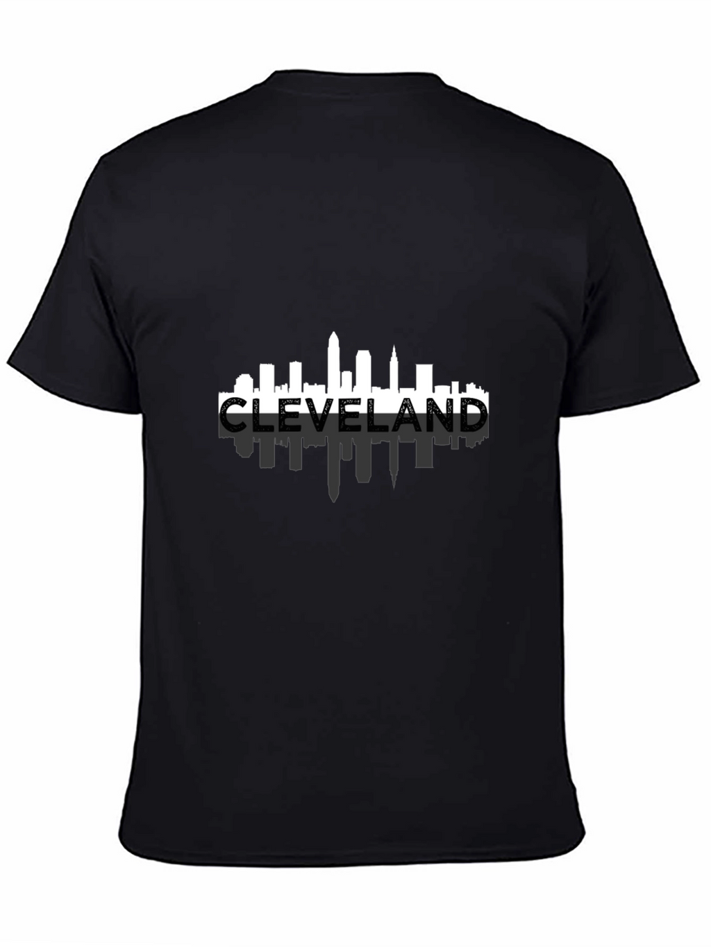 Cleveland Skyline Mens Black T-Shirt